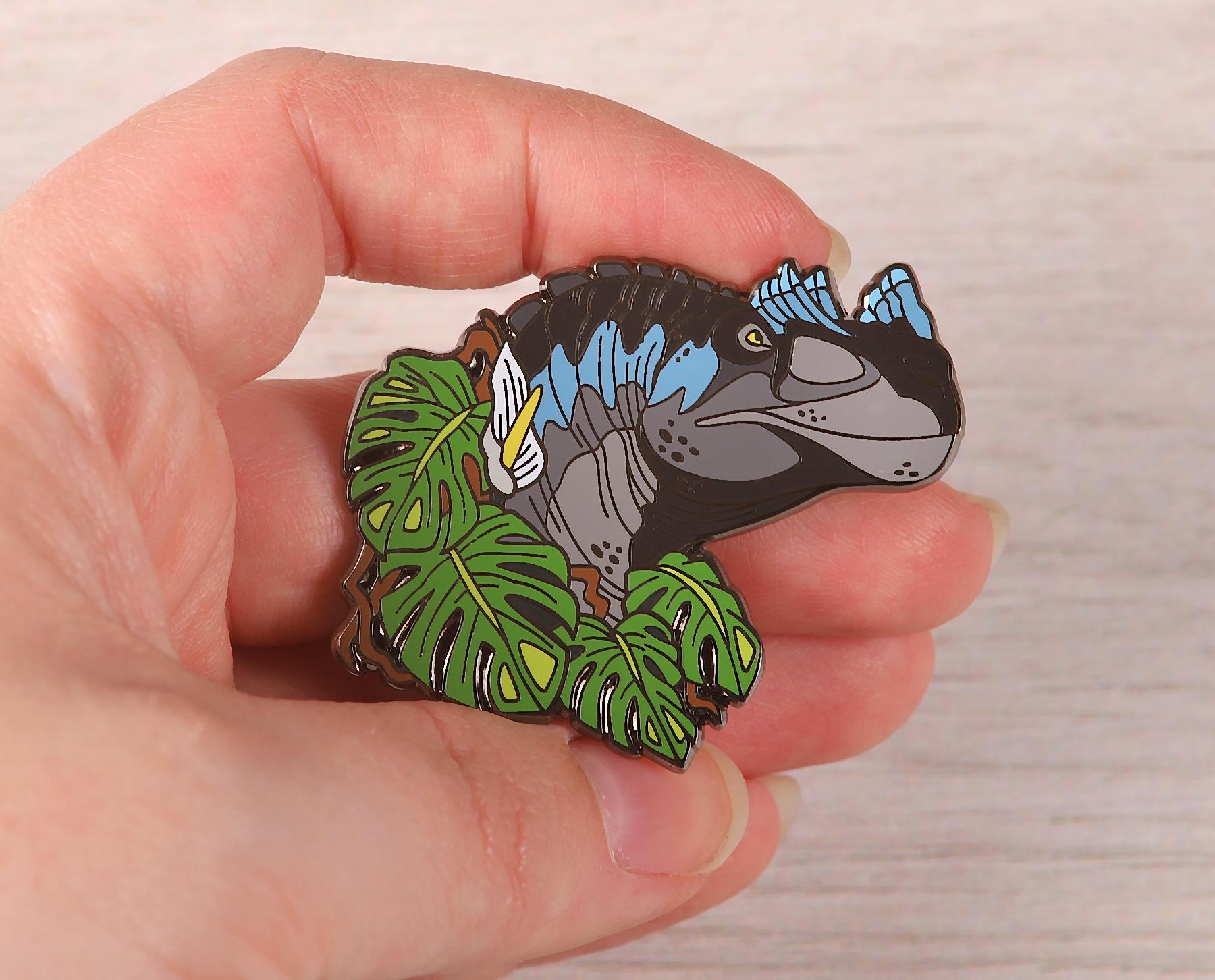 Ceratosaurus Portrait Pin