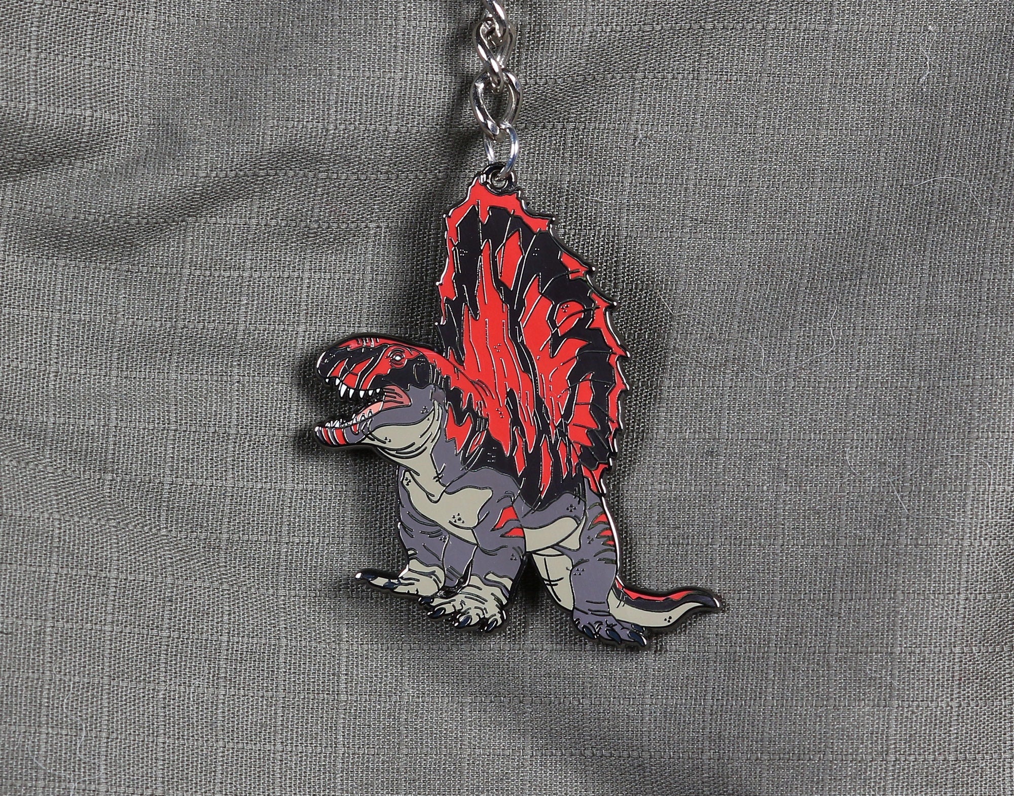 Dimetrodon Enamel Keychain