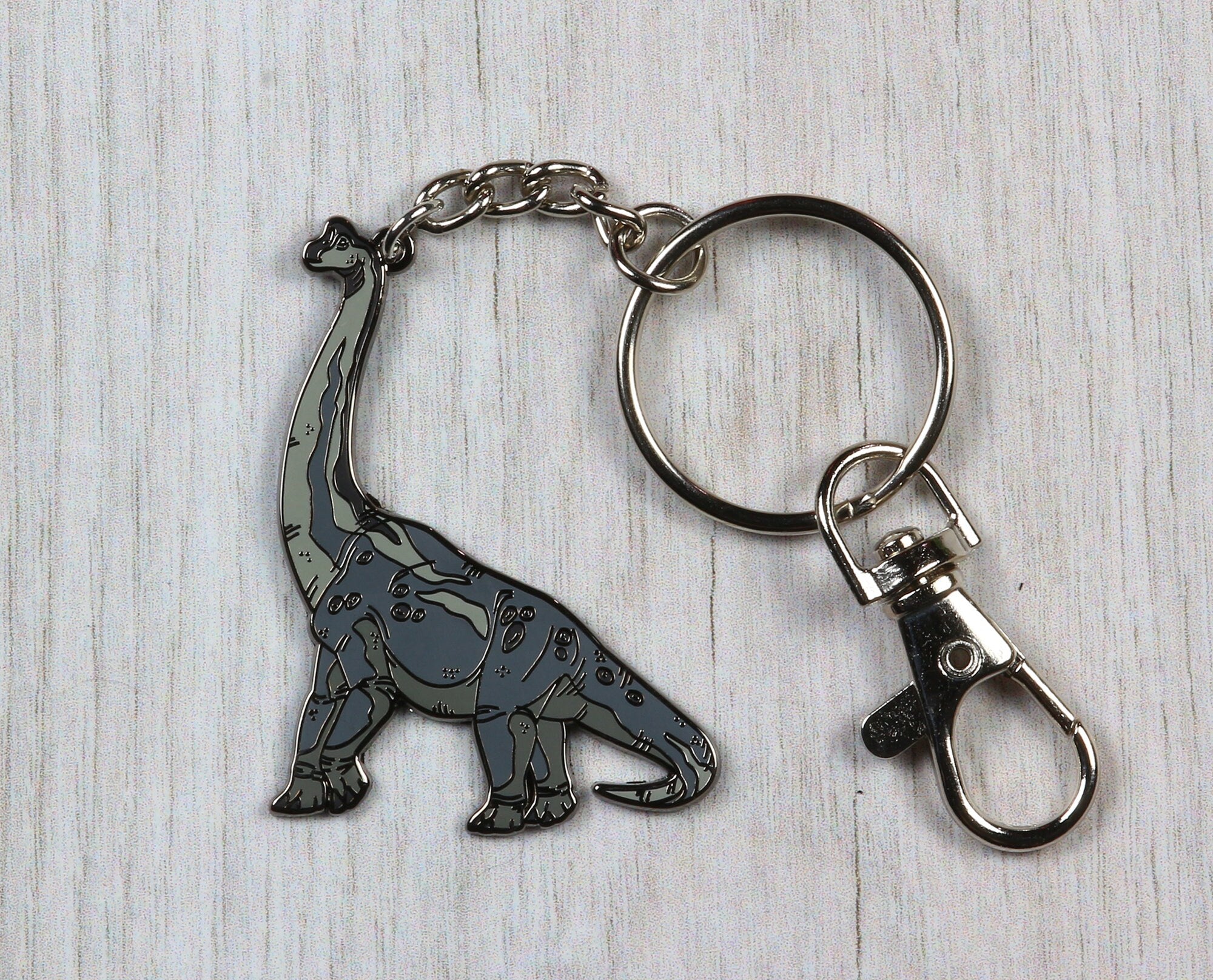Brachiosaurus Enamel Keychain