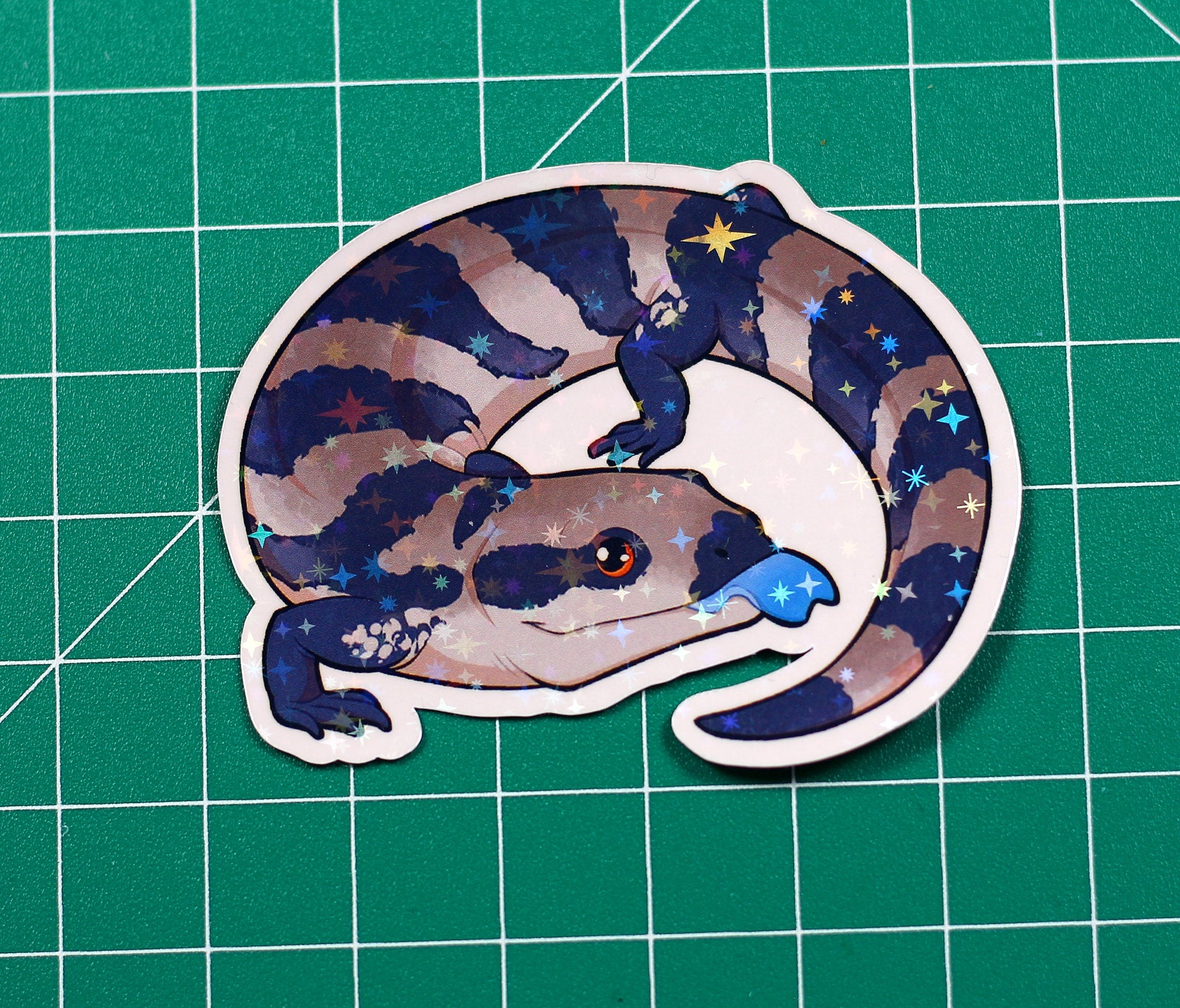 Blue-Tongue Skink Vinyl Sticker