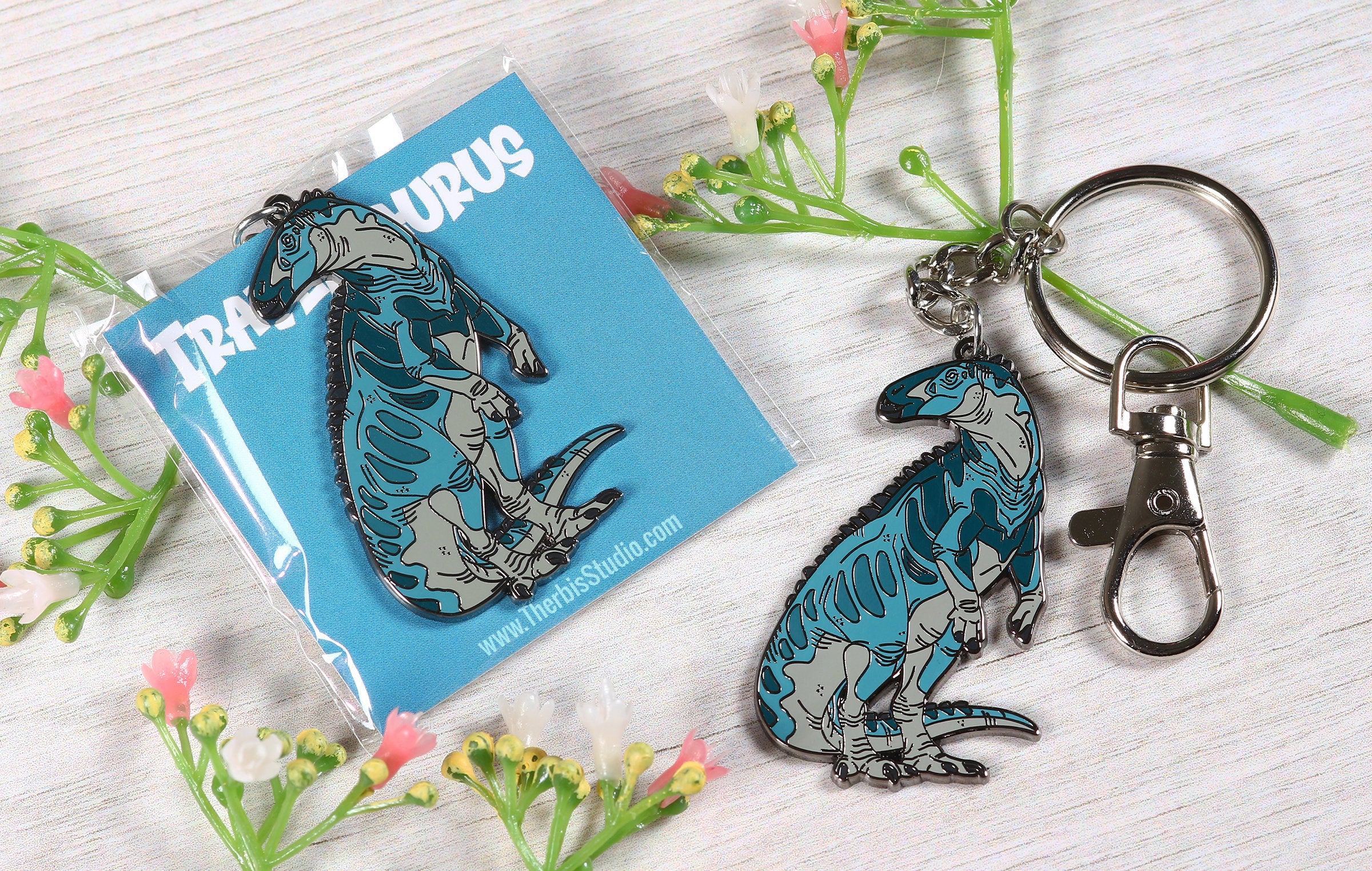 Shantungosaurus Enamel Keychain