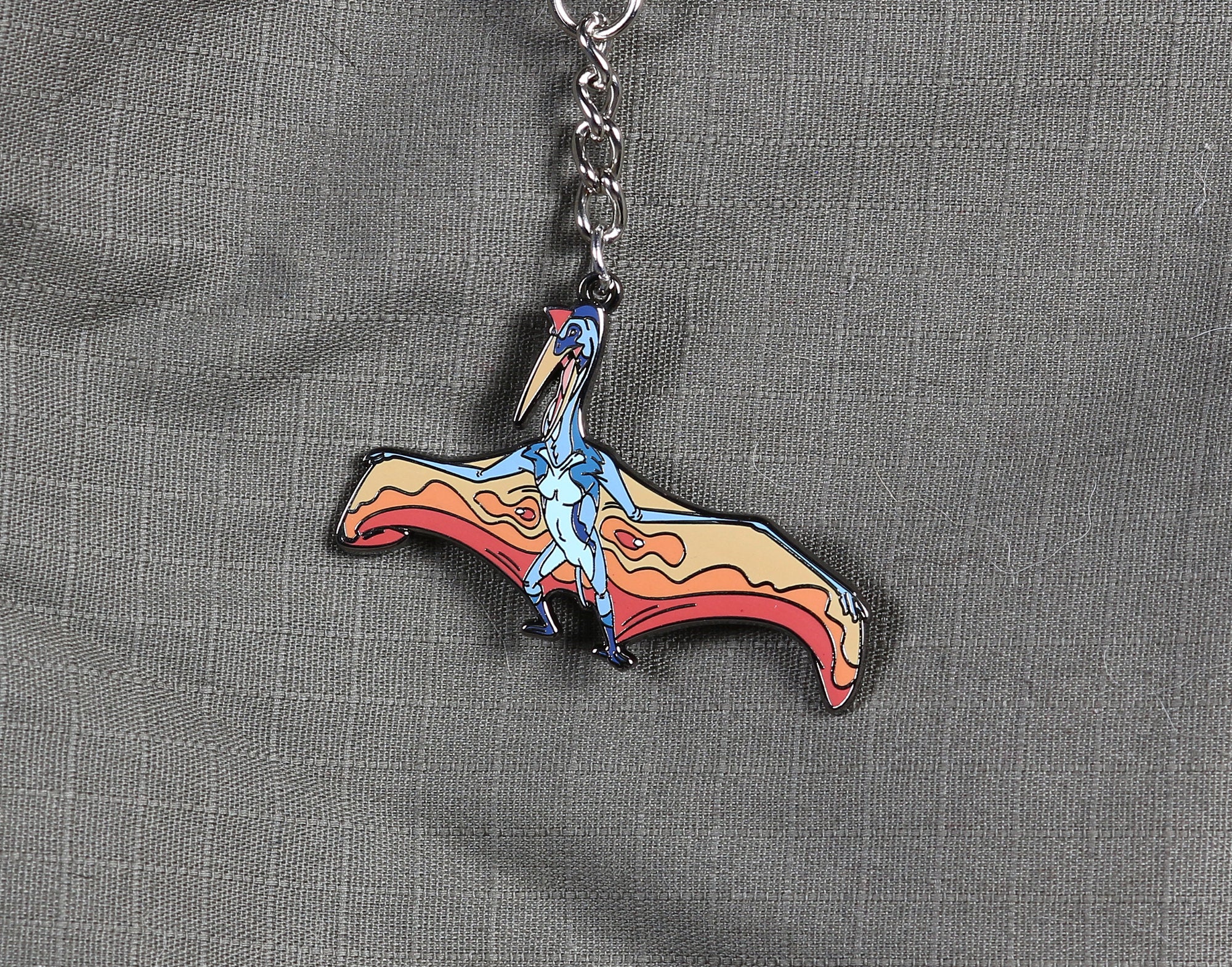 Quetzalcoatlus Enamel Keychain