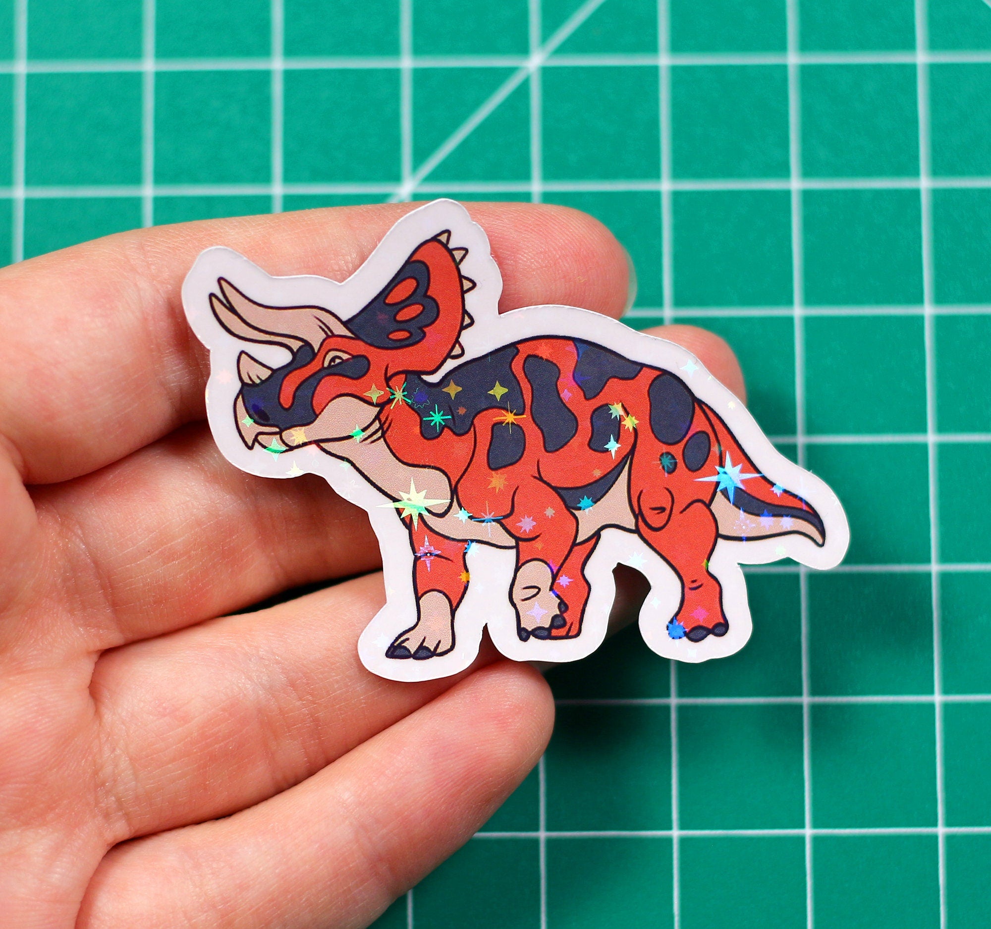 Triceratops Classic Vinyl Sticker