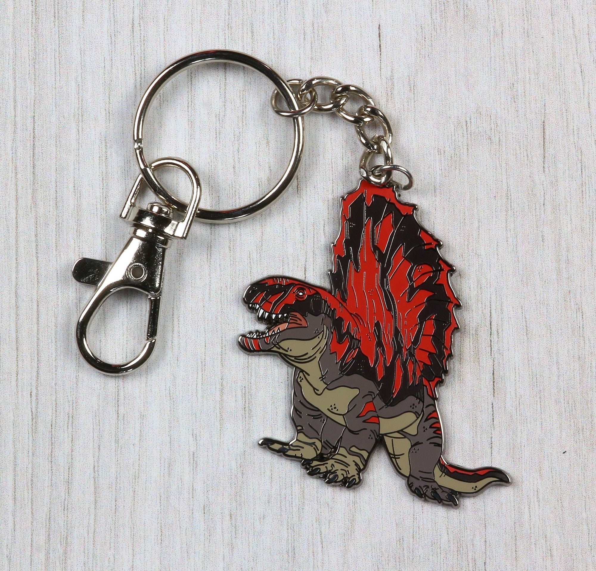 Dimetrodon Enamel Keychain