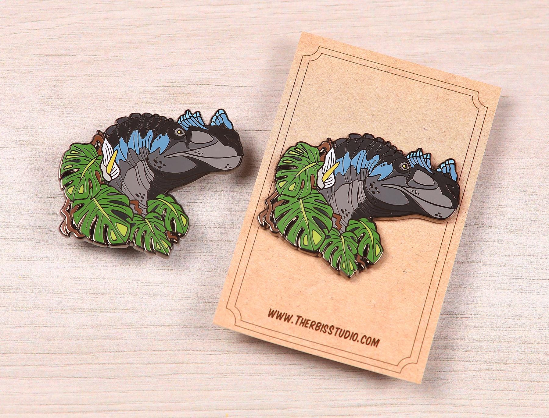 Ceratosaurus Portrait Pin