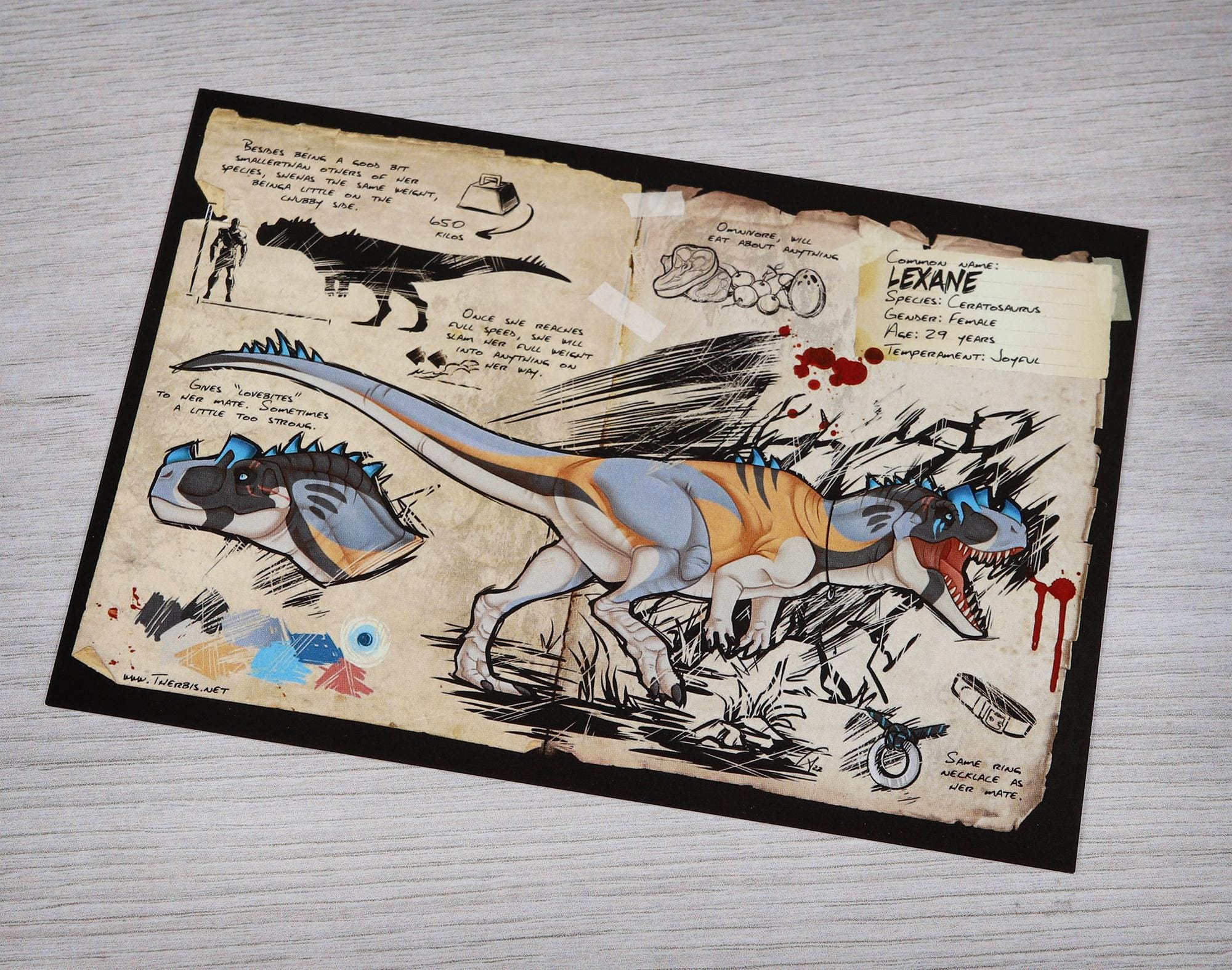 Ceratosaurus Dossier - Postcard