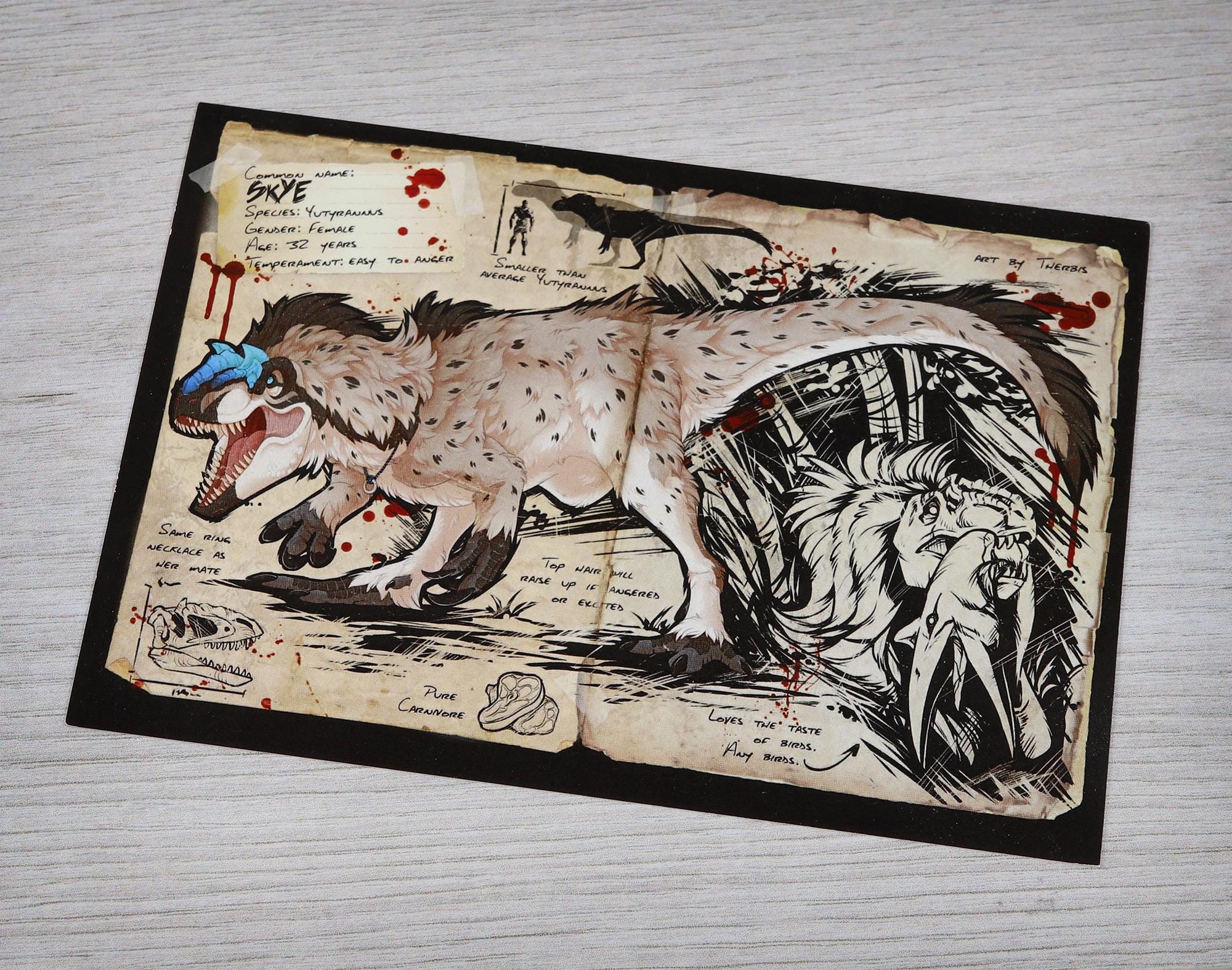 Yutyrannus Dossier - Postcard