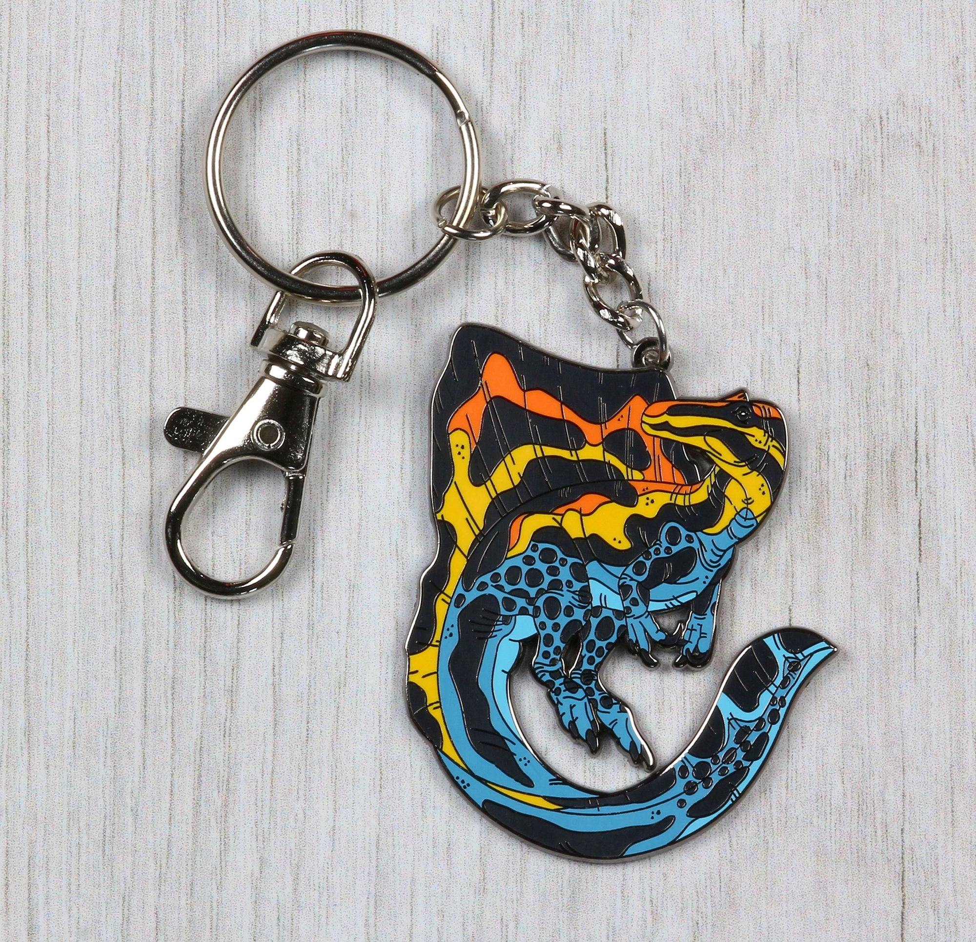 Spinosaurus Enamel Keychain