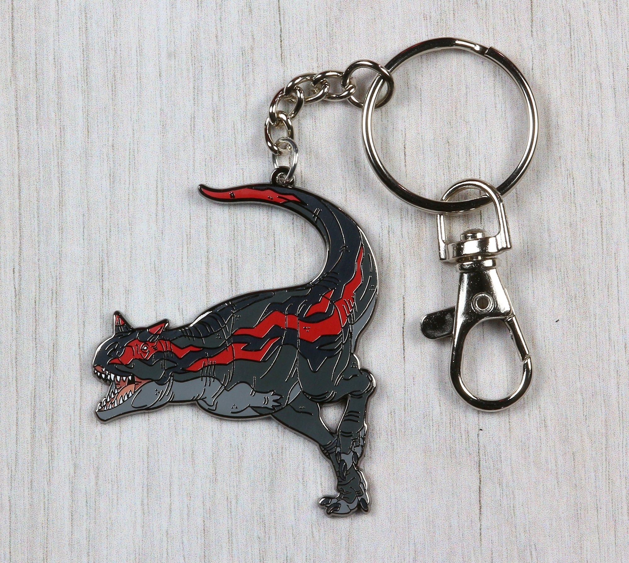 Carnotaurus Enamel Keychain