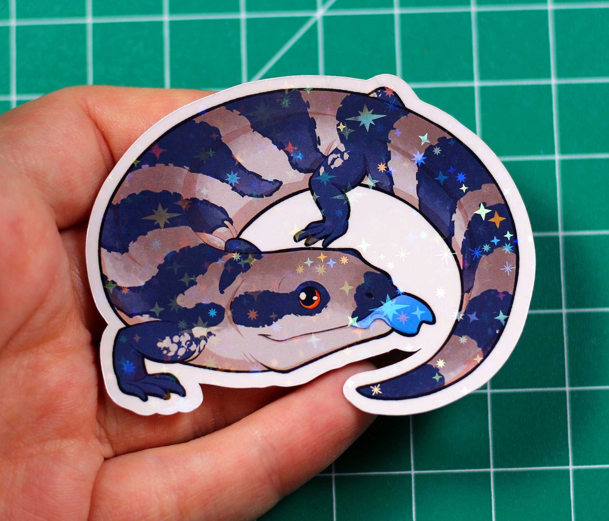 Blue-Tongue Skink Vinyl Sticker