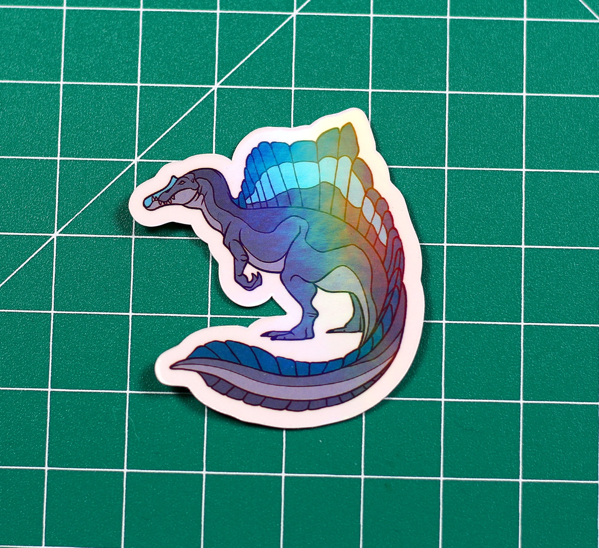 Blue Spinosaurus Vinyl Sticker