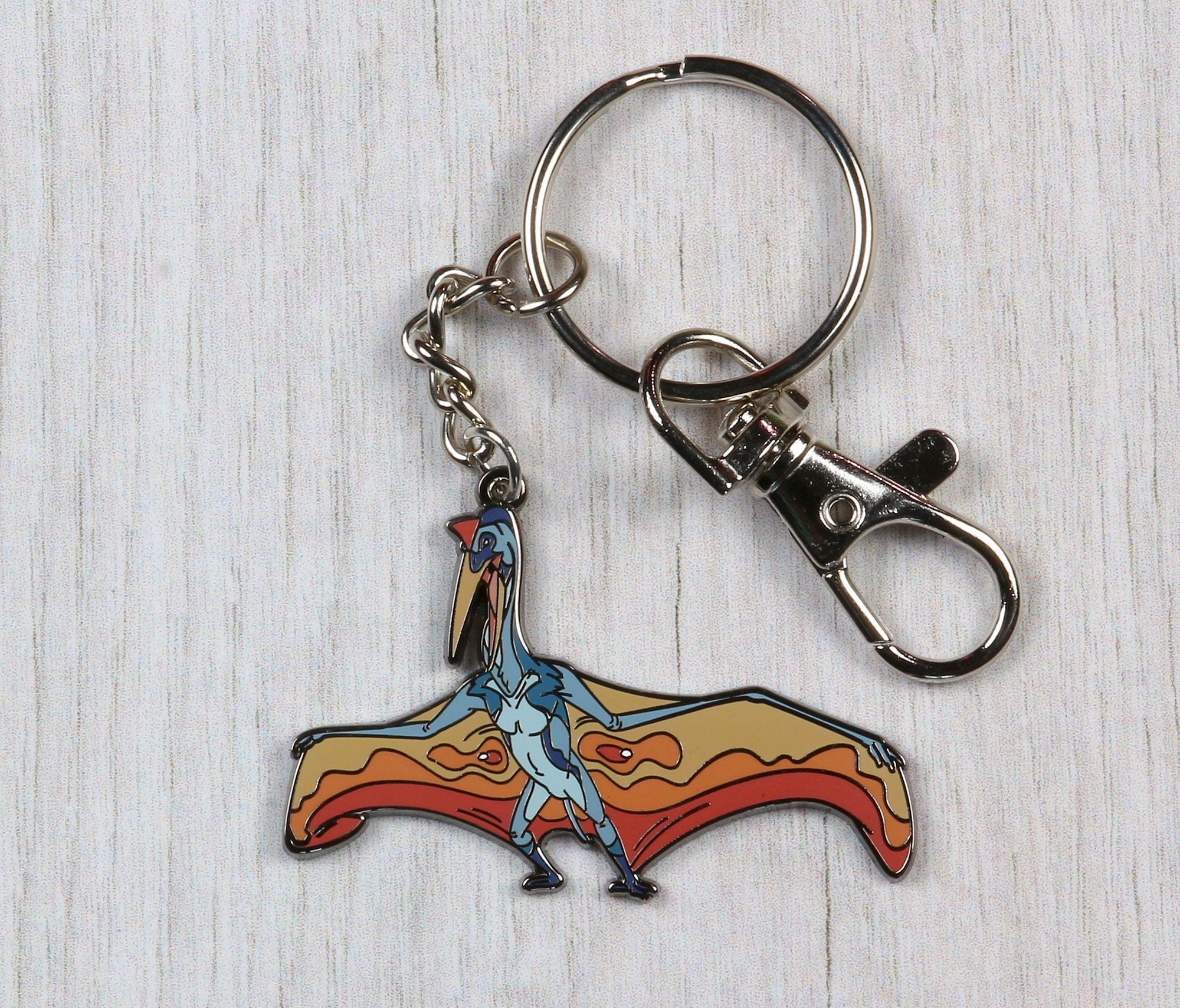 Quetzalcoatlus Enamel Keychain