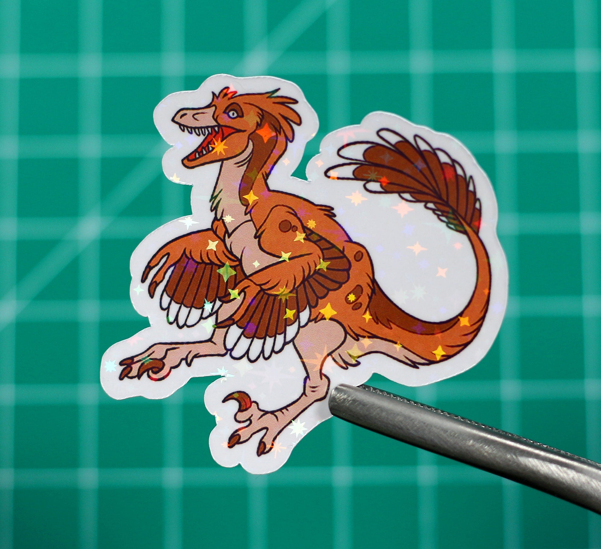 Velociraptor Classic Vinyl Sticker