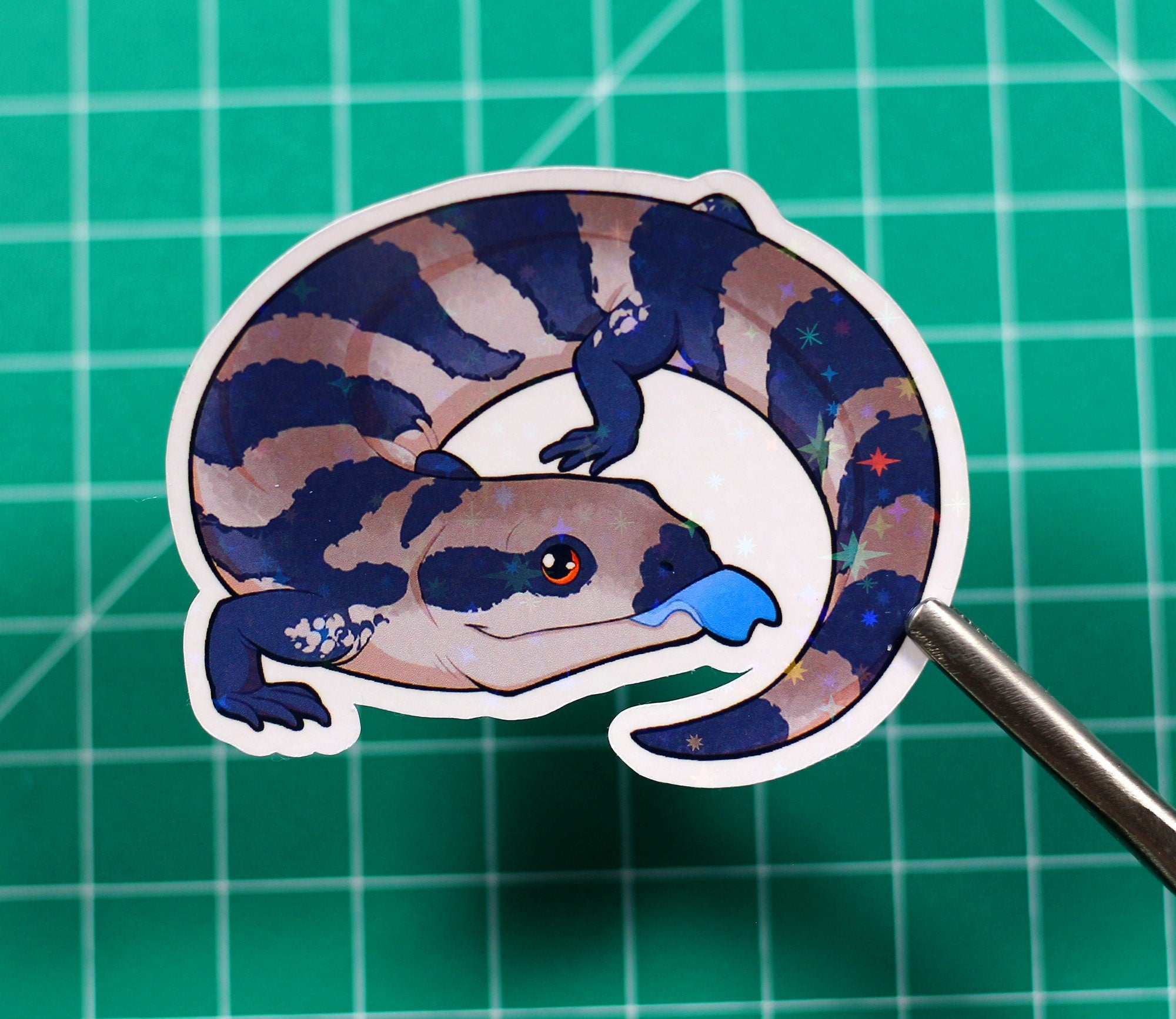 Blue-Tongue Skink Vinyl Sticker