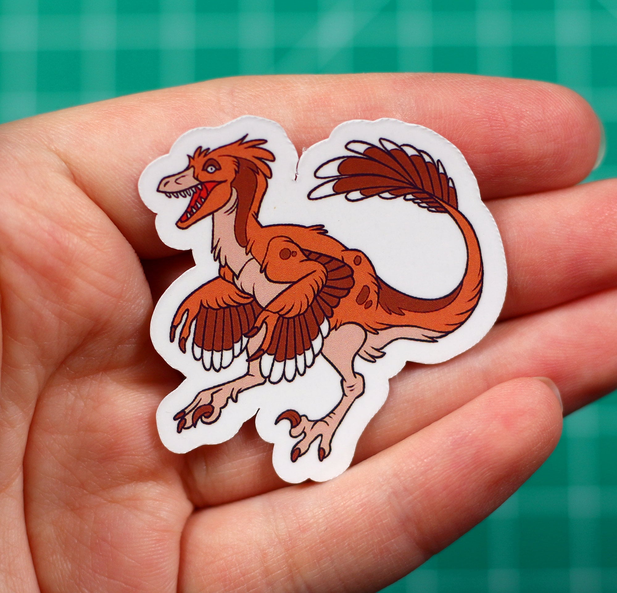 Velociraptor Classic Vinyl Sticker