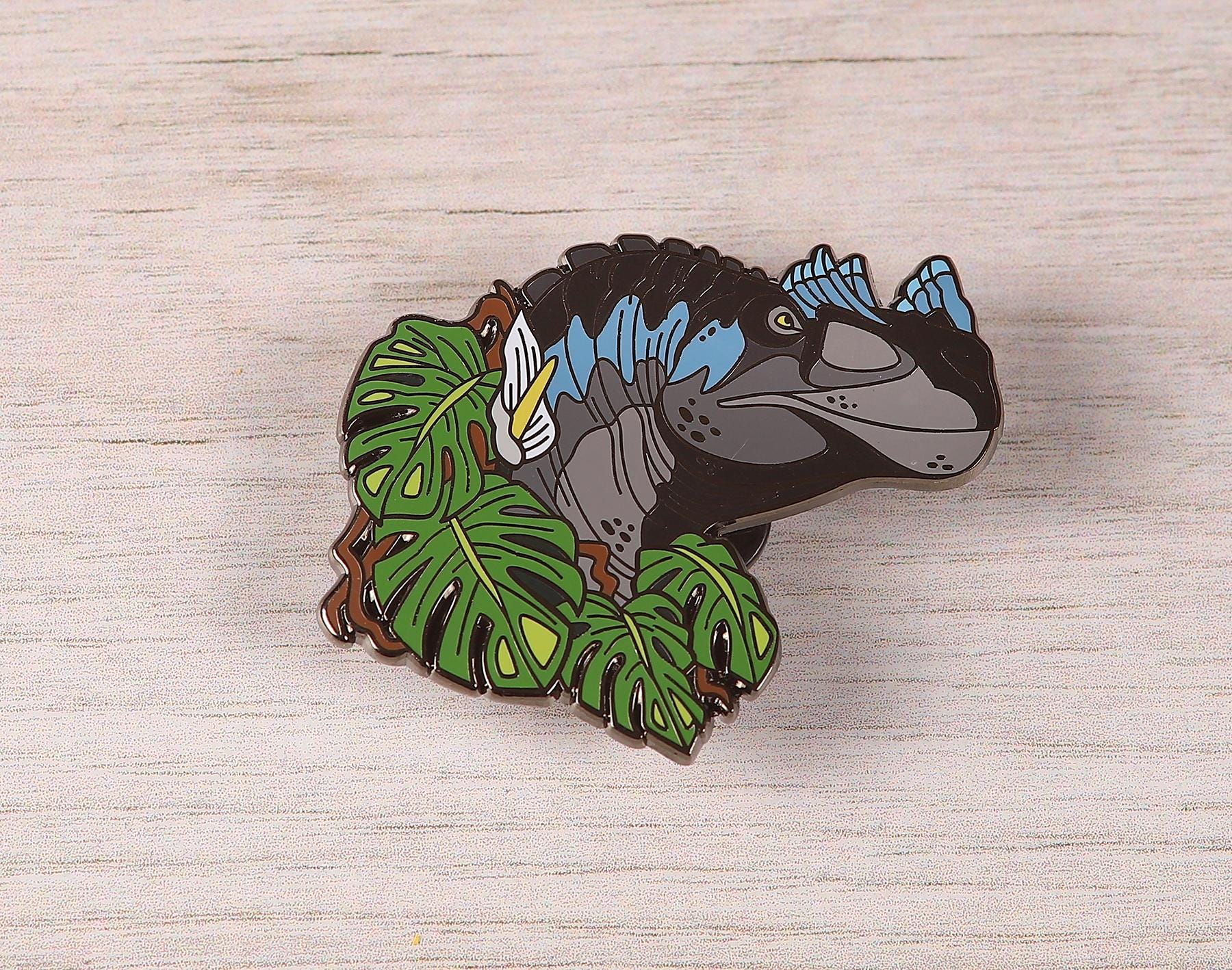 Ceratosaurus Portrait Pin