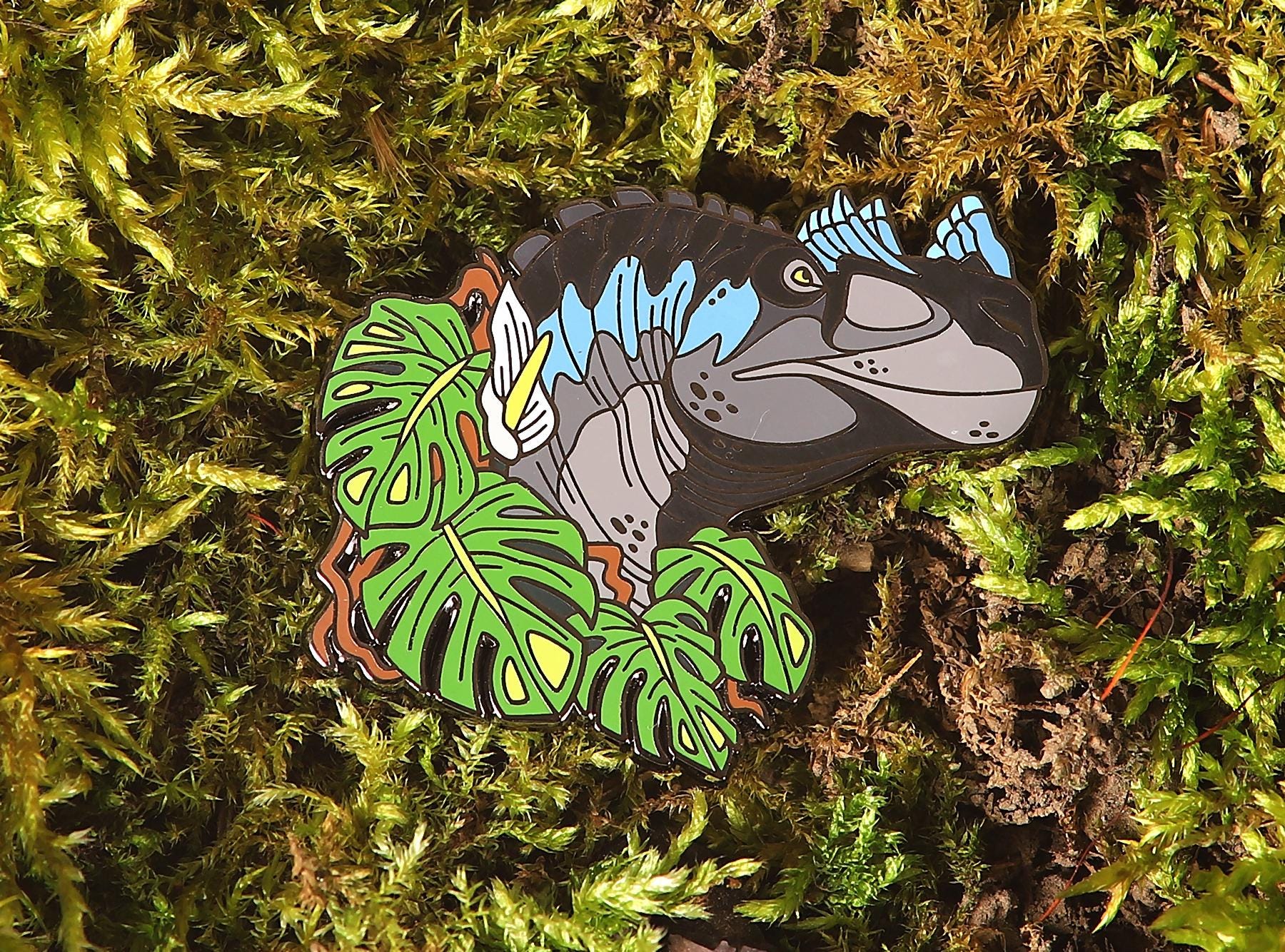 Ceratosaurus Portrait Pin