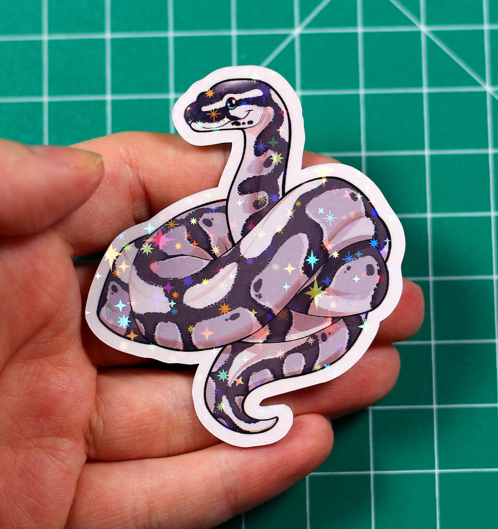 Ball Python Vinyl Sticker