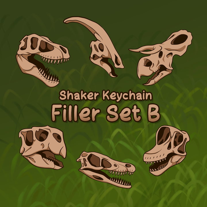 Acrylic Skull Shaker Keychain