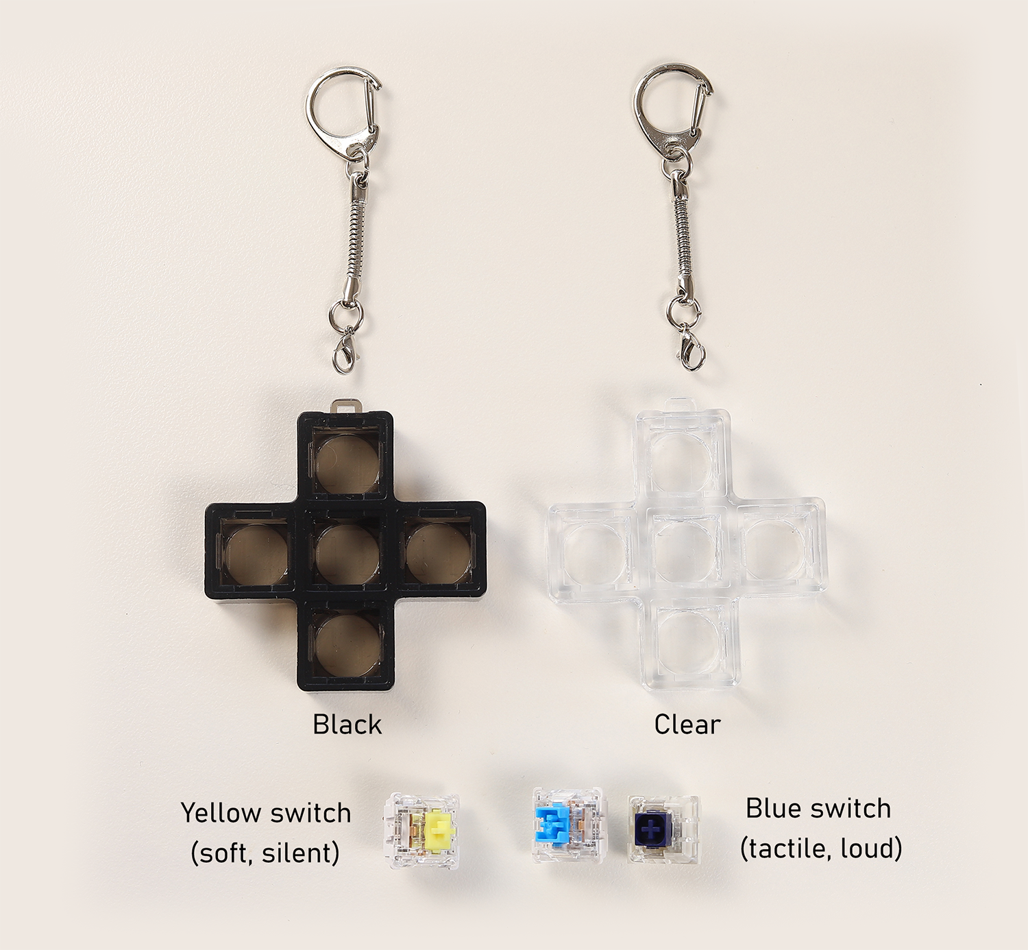 Custom Cross Clicky Keychain