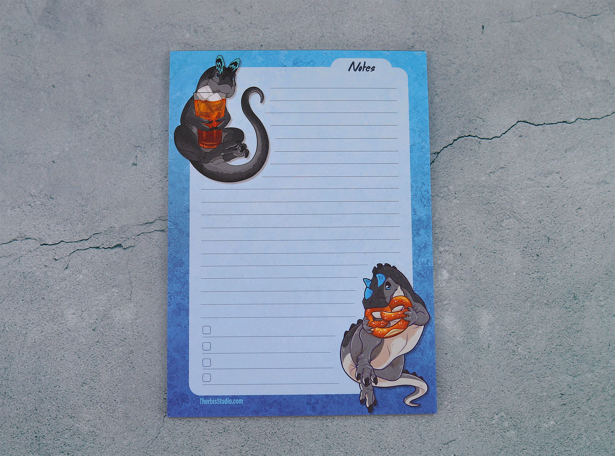Bright Blue Notepad