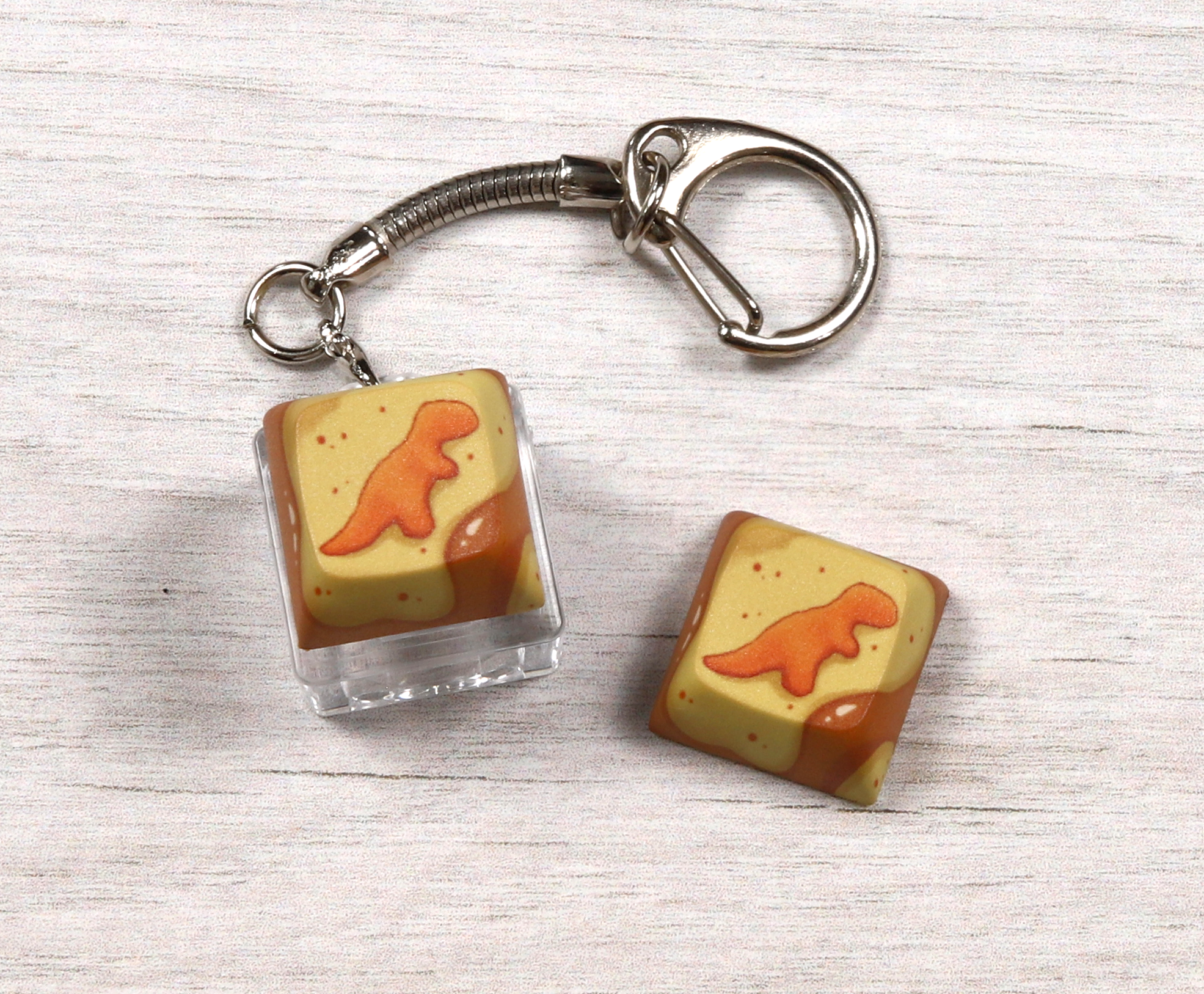 T.Rex Nugget Clicky Keychain