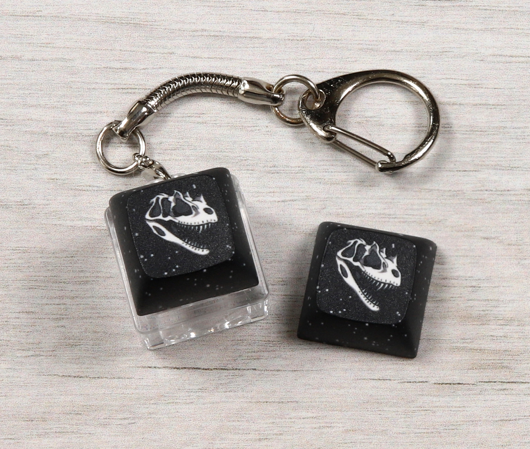 Ceratosaurus Skull Clicky Keychain
