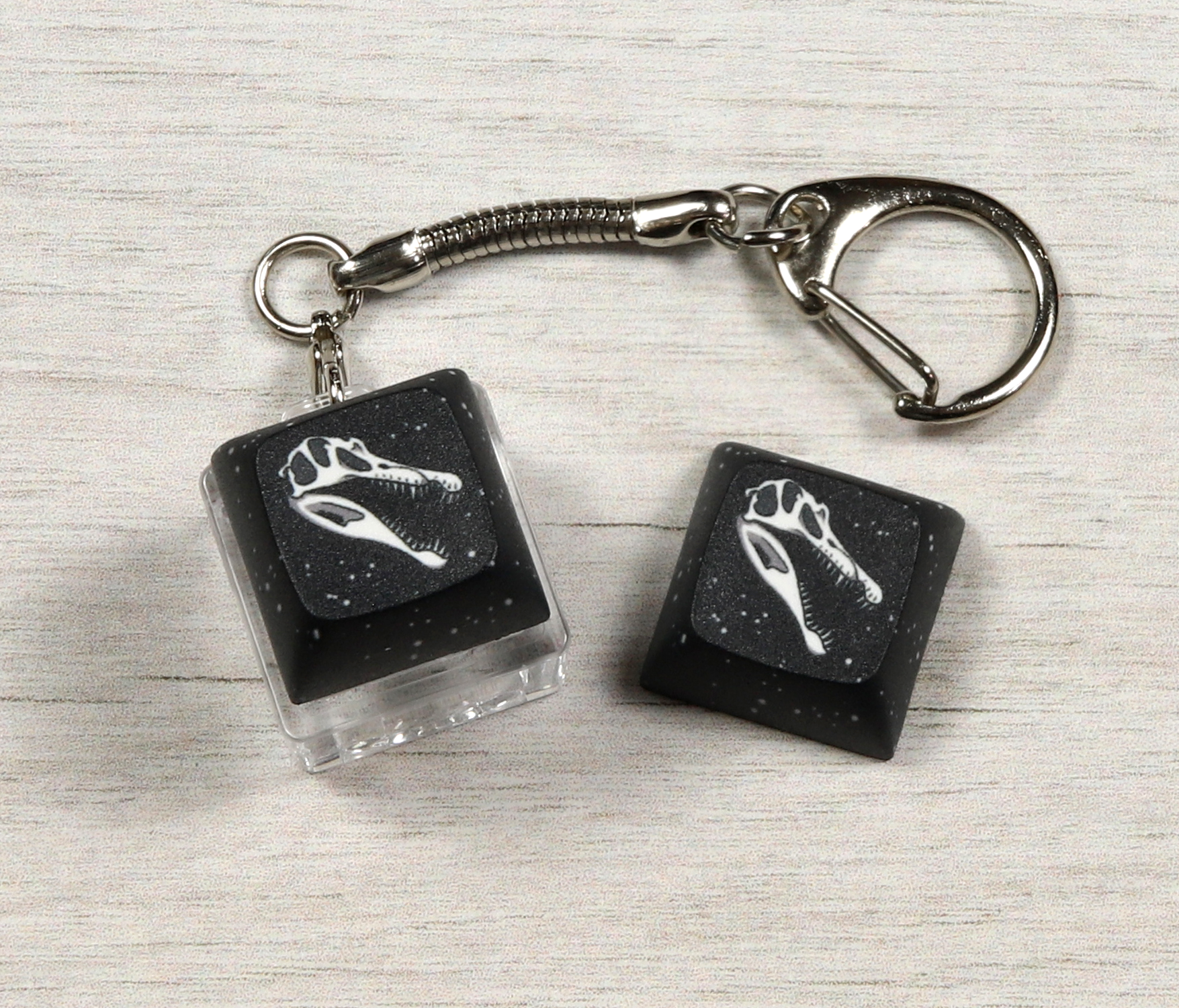 Spinosaurus Skull Clicky Keychain