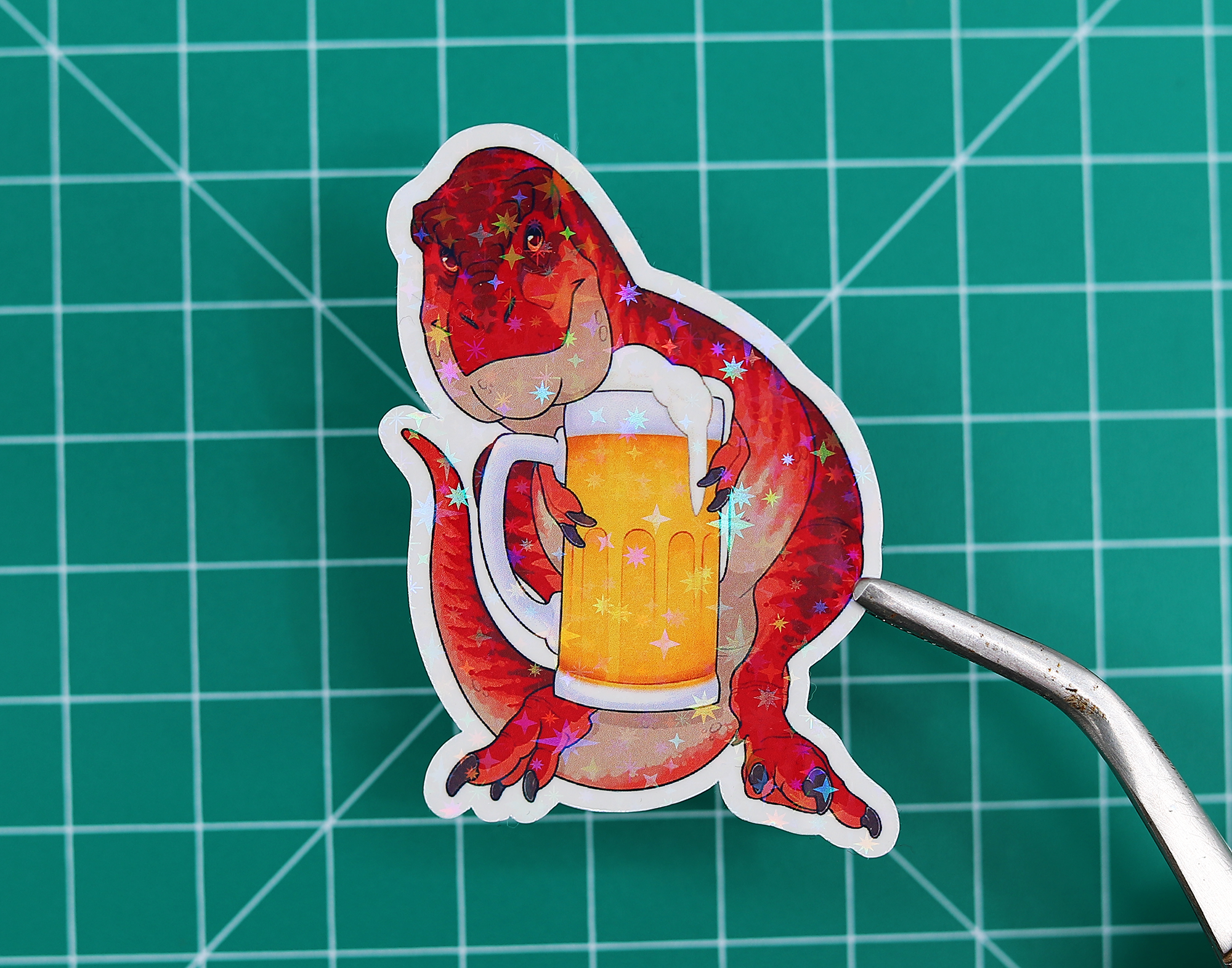 Beer Rex Vinyl Sticker