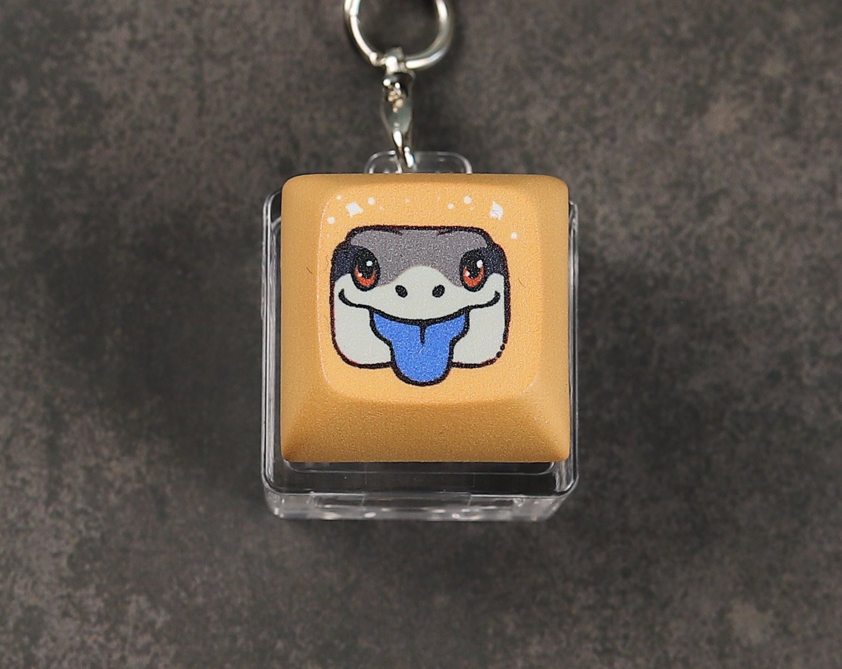 Blue Tongue Skink Clicky Keychain