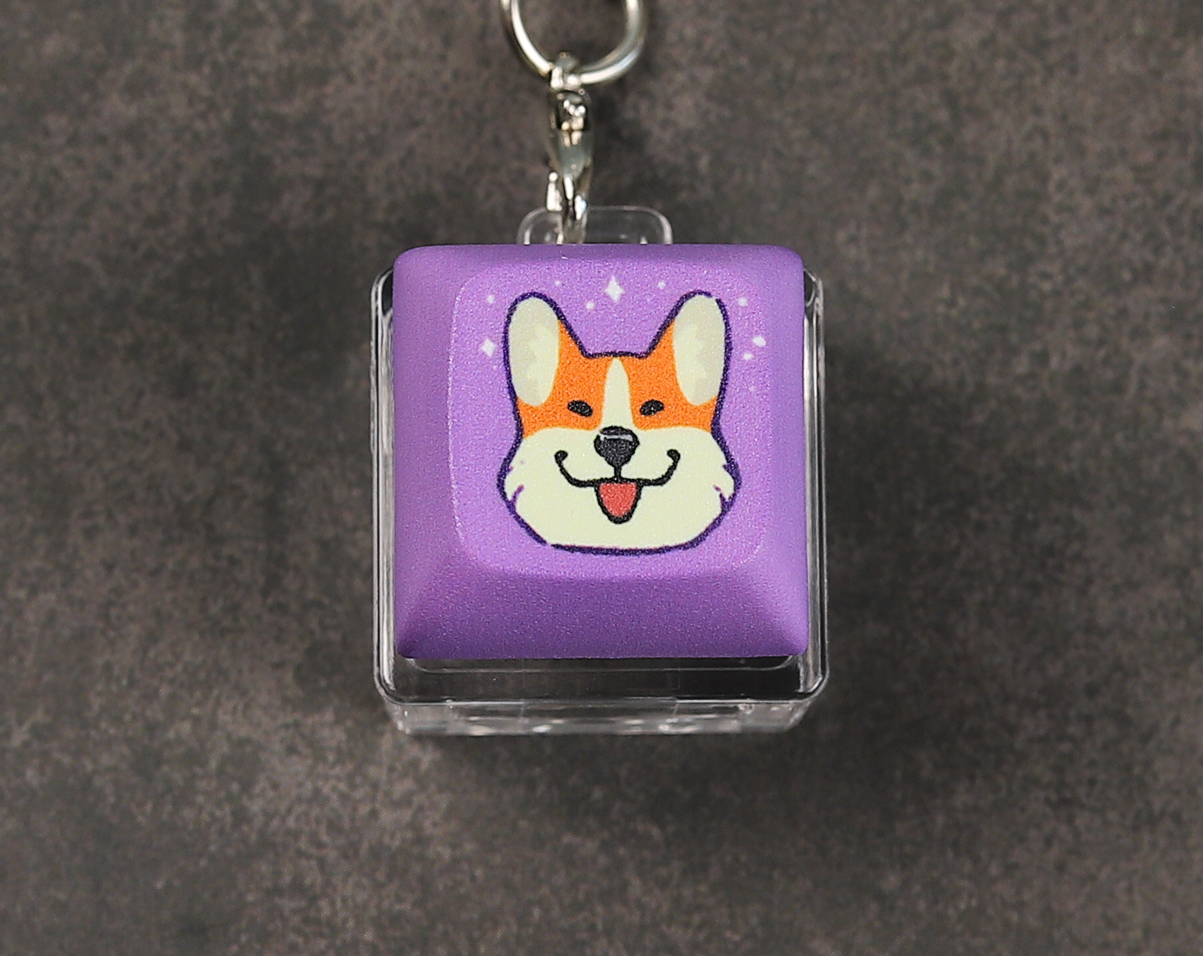 Corgi Clicky Keychain