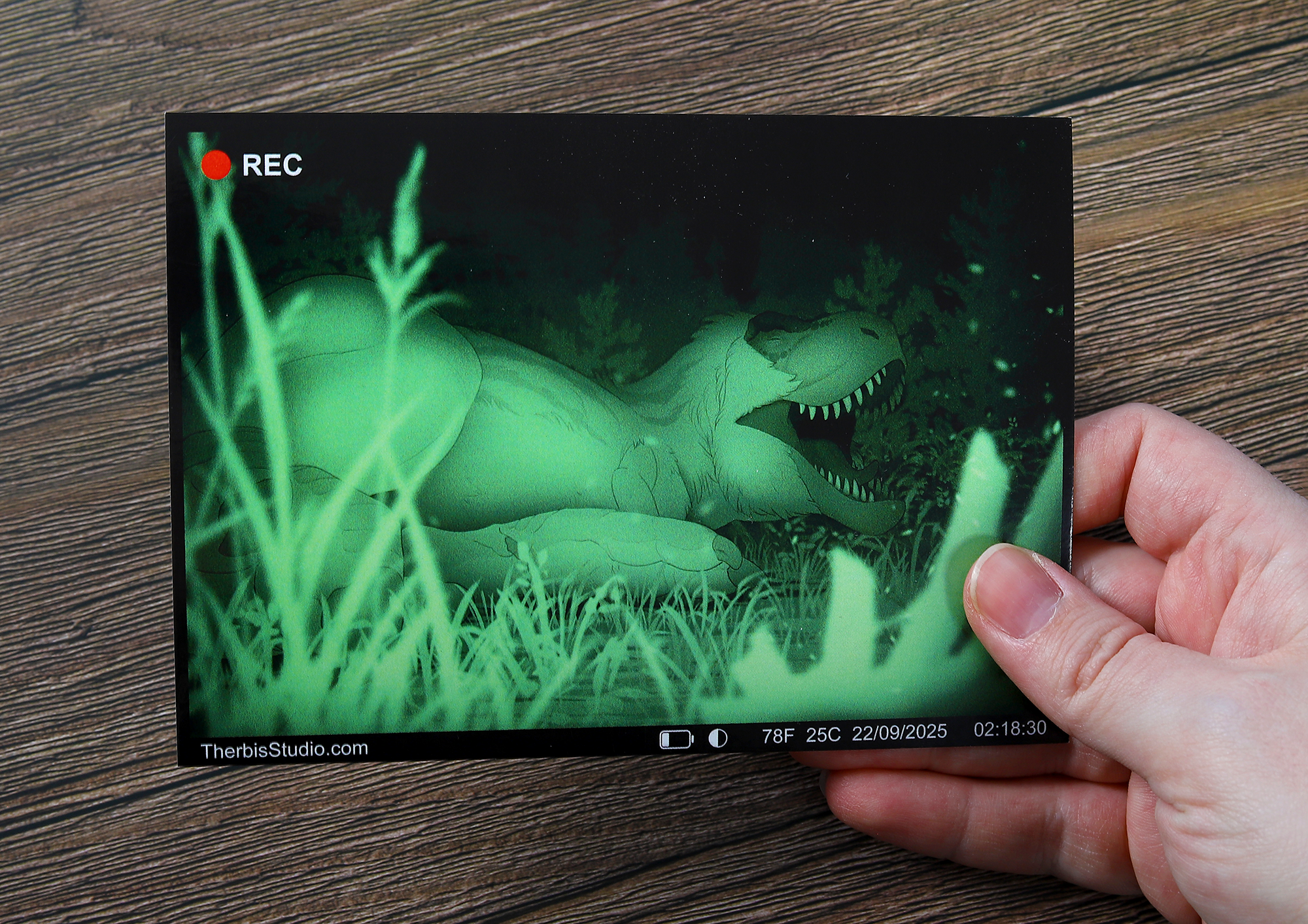 Wildlife Cam - Yutyrannus - Postcard