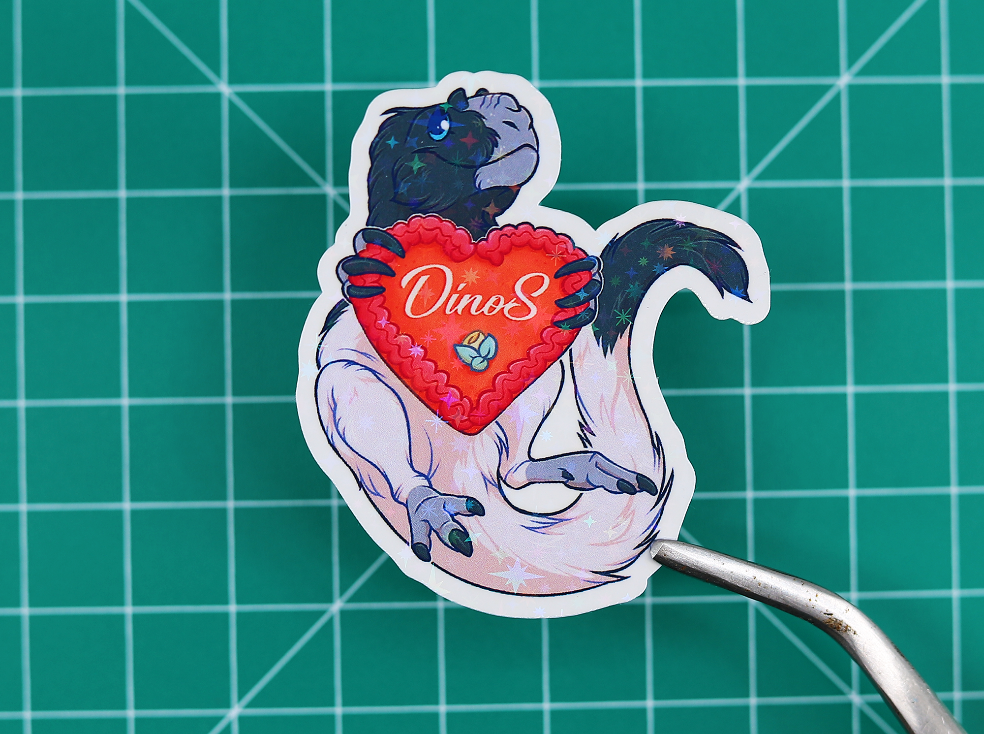 Ginger Yutyrannus Vinyl Sticker