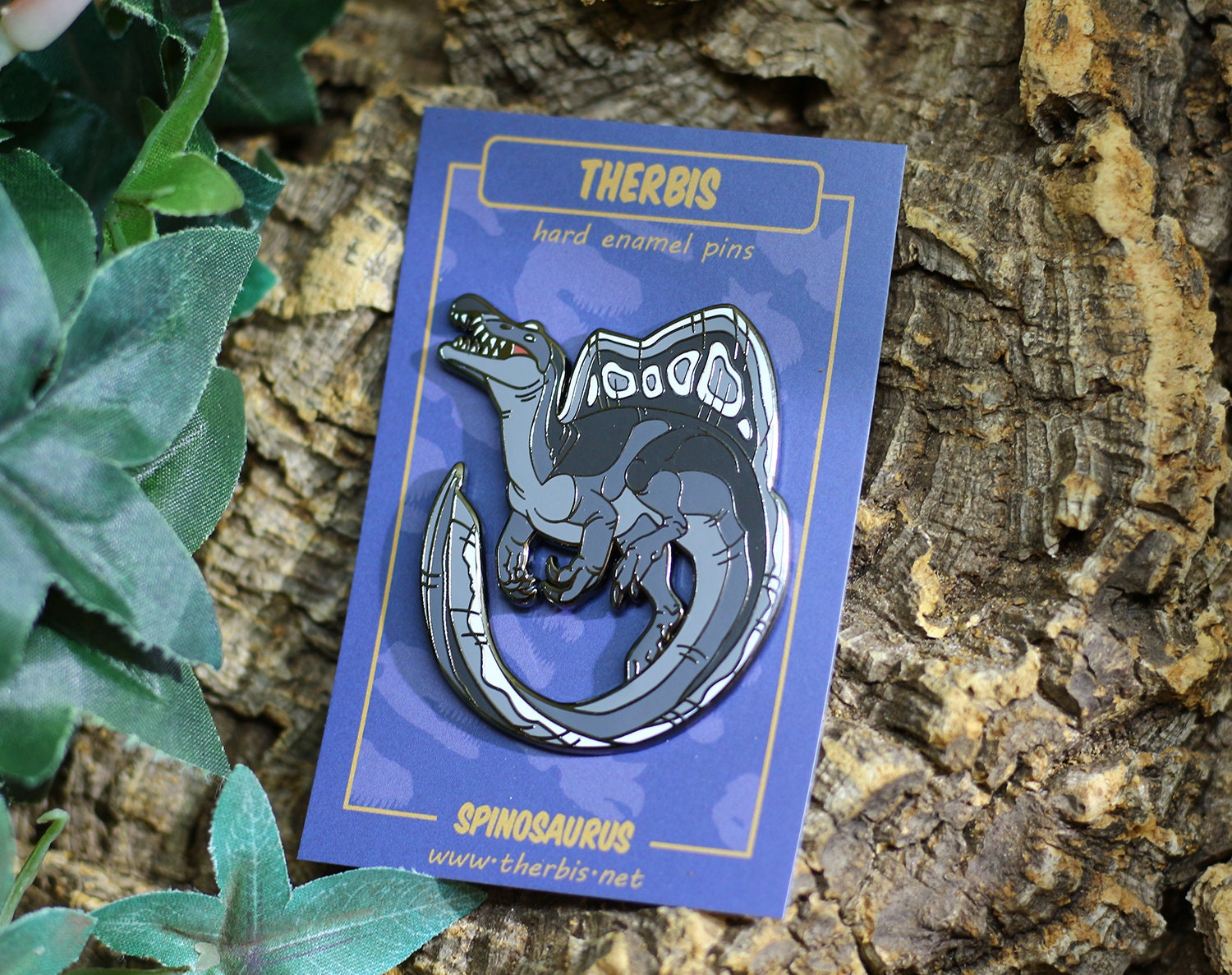 Black Spinosaurus Pin