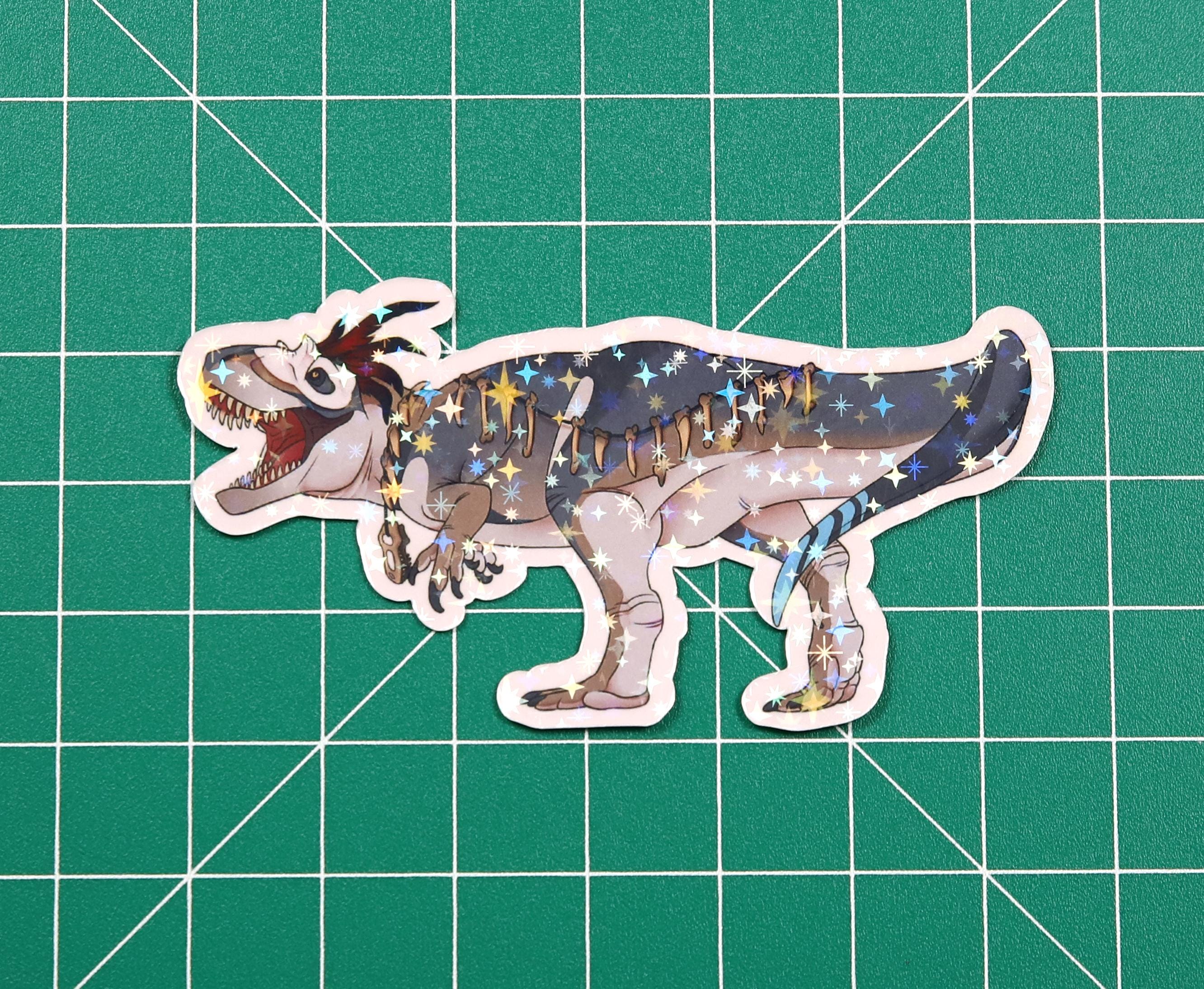Halloween Voodoo Allosaurus Vinyl Sticker