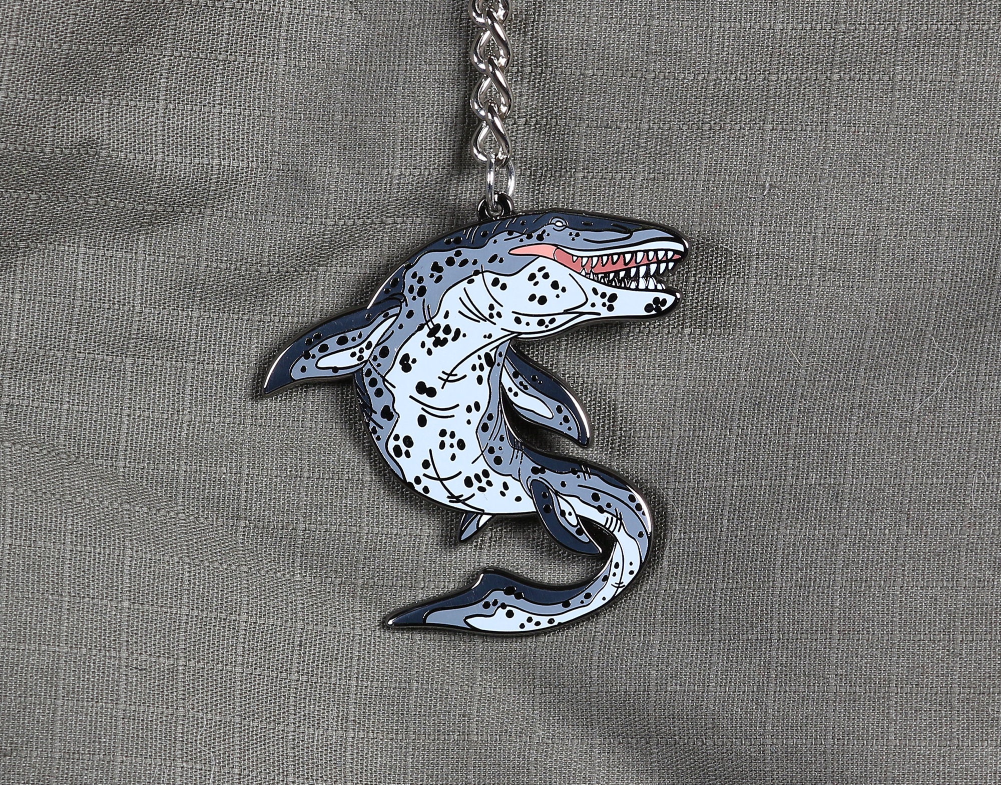 Mosasaurus Enamel Keychain