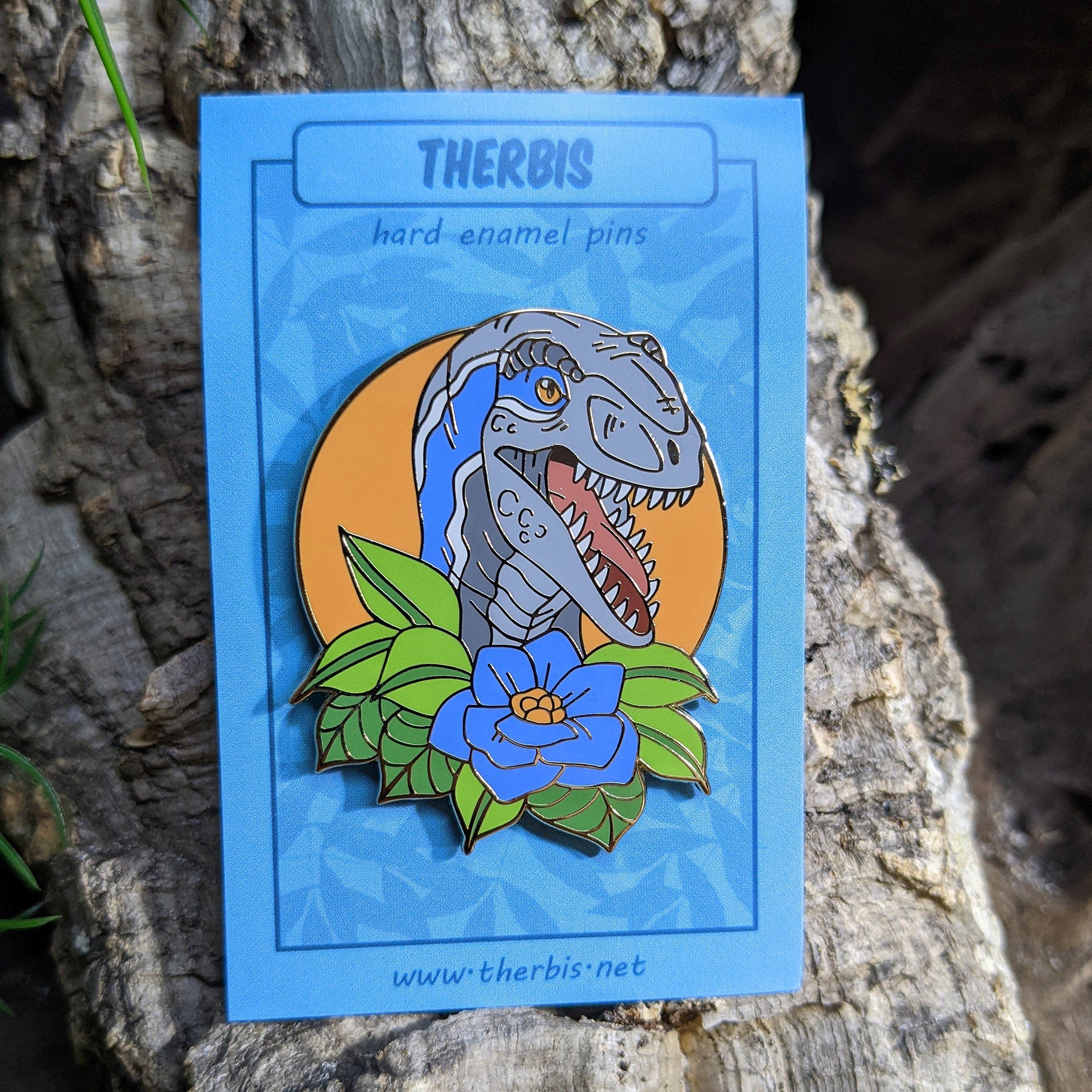 Blue Raptor Pin