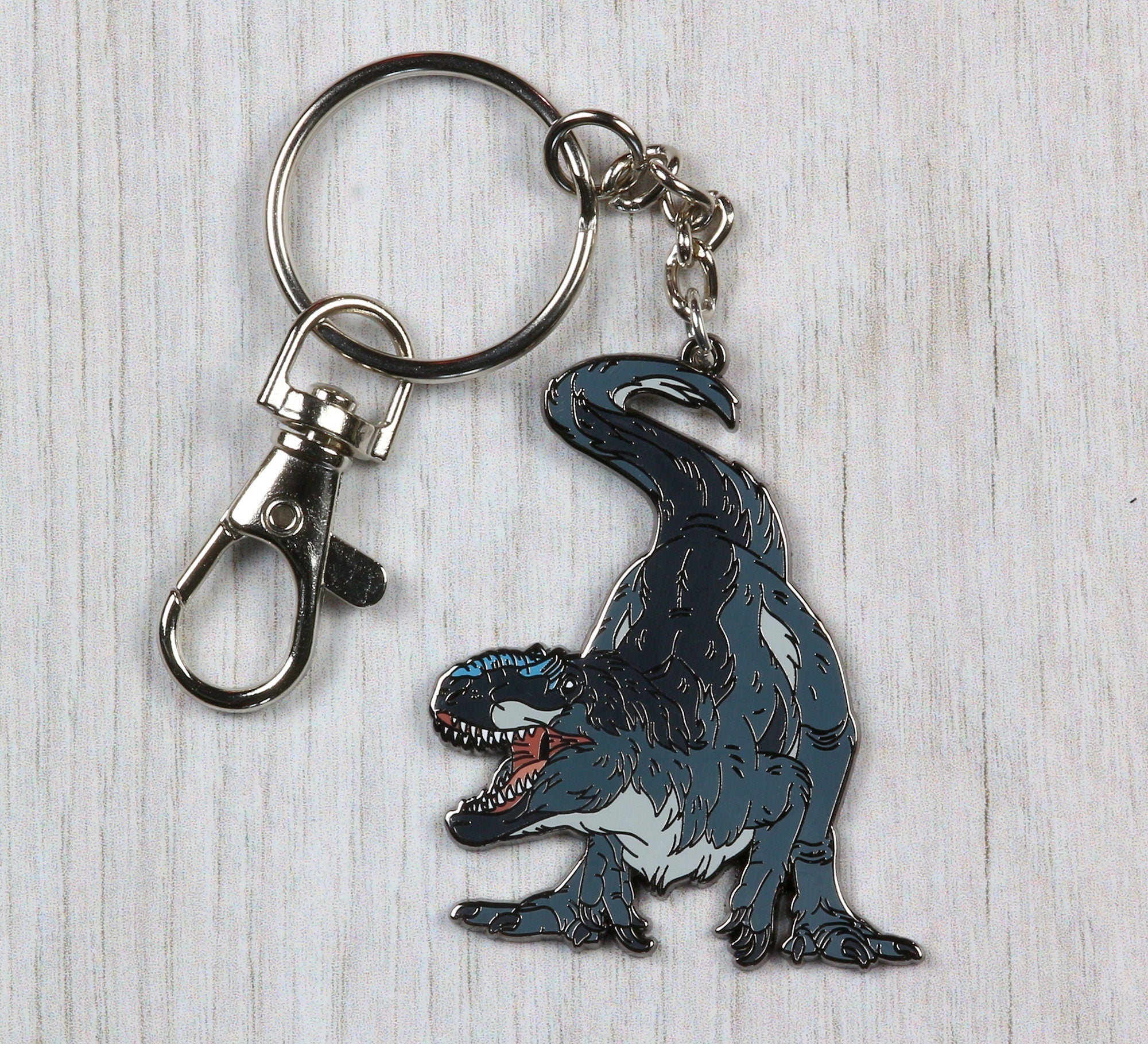 Yutyrannus Enamel Keychain