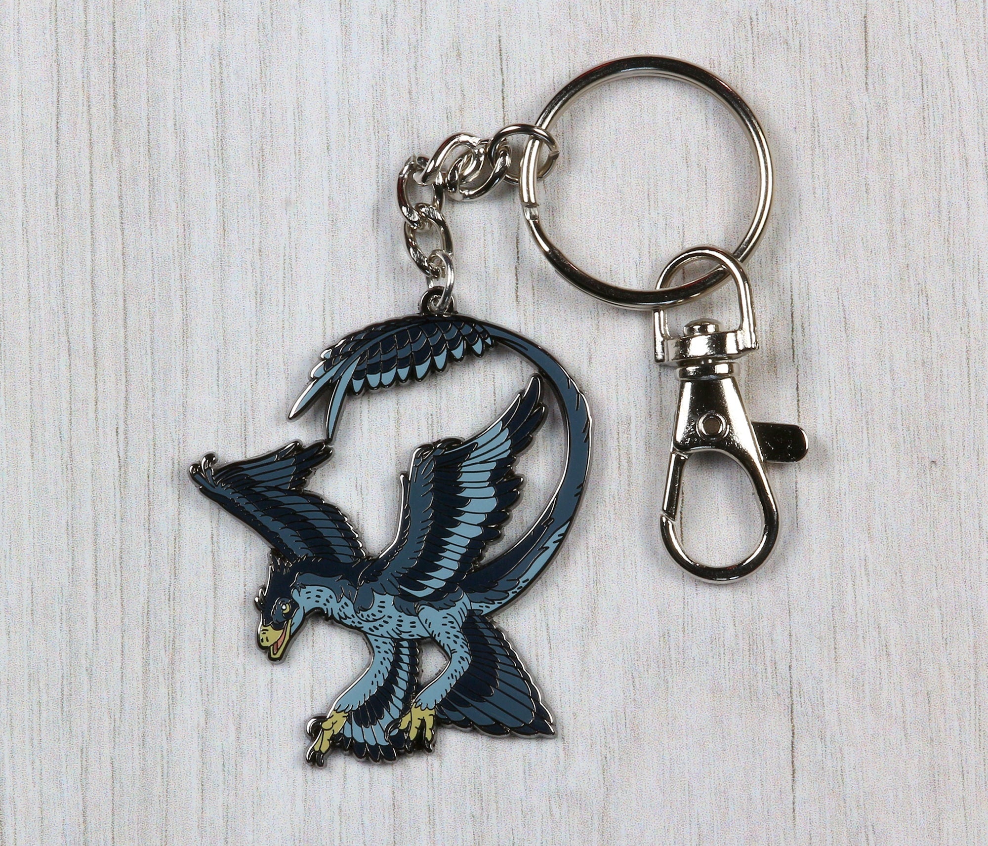 Microraptor Enamel Keychain