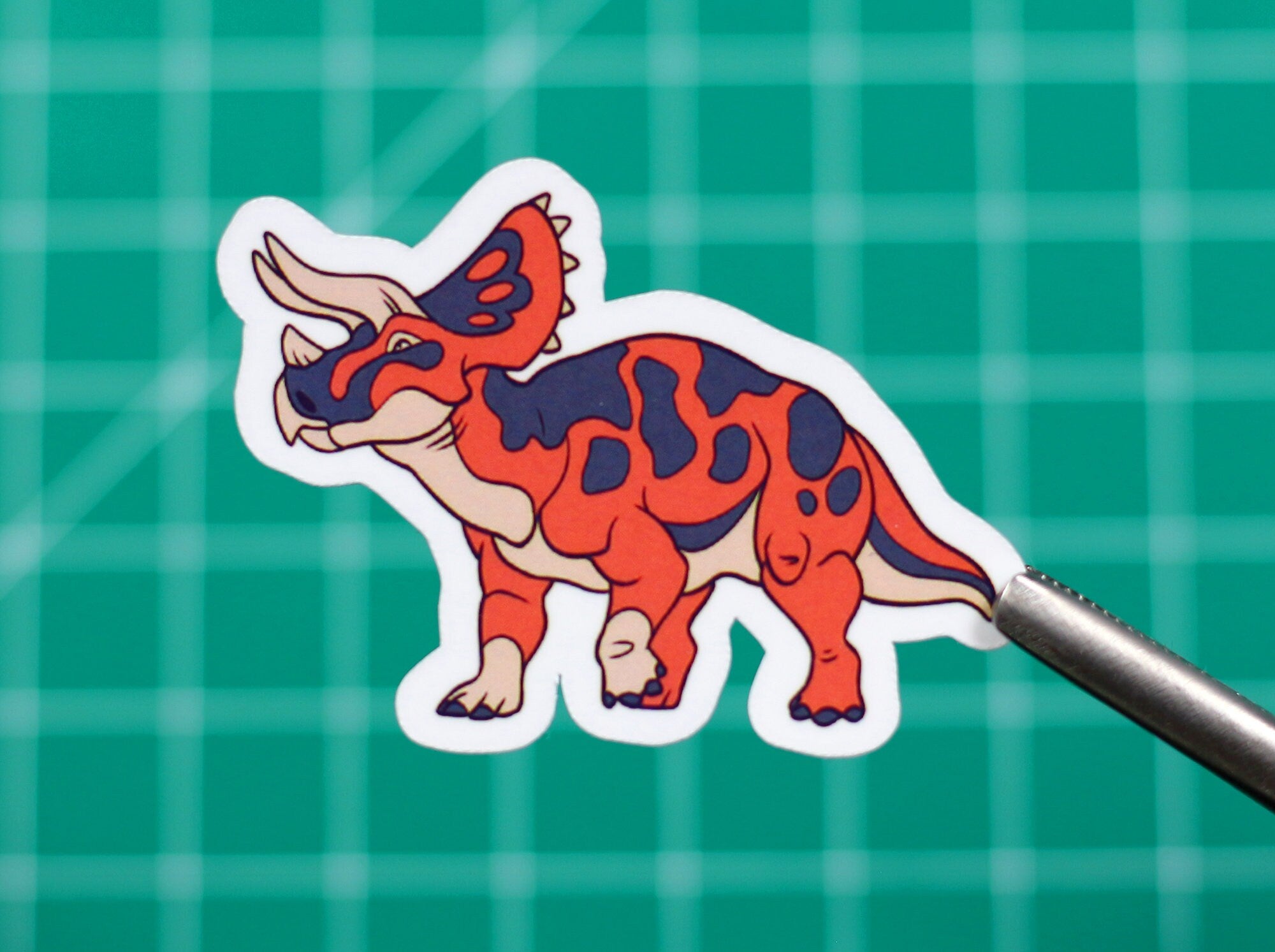Triceratops Classic Vinyl Sticker