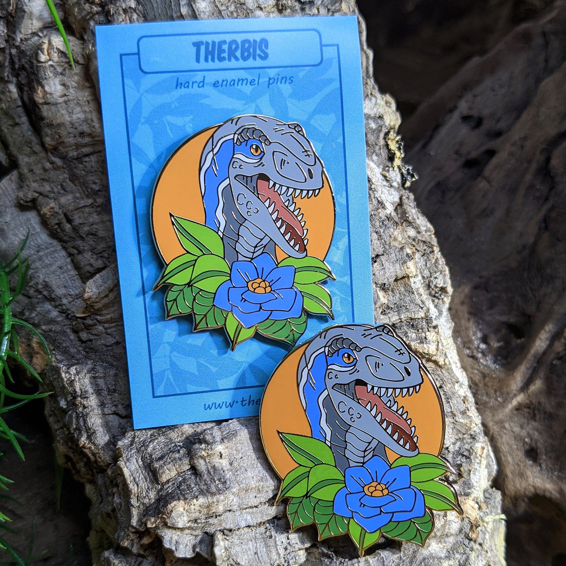 Blue Raptor Pin