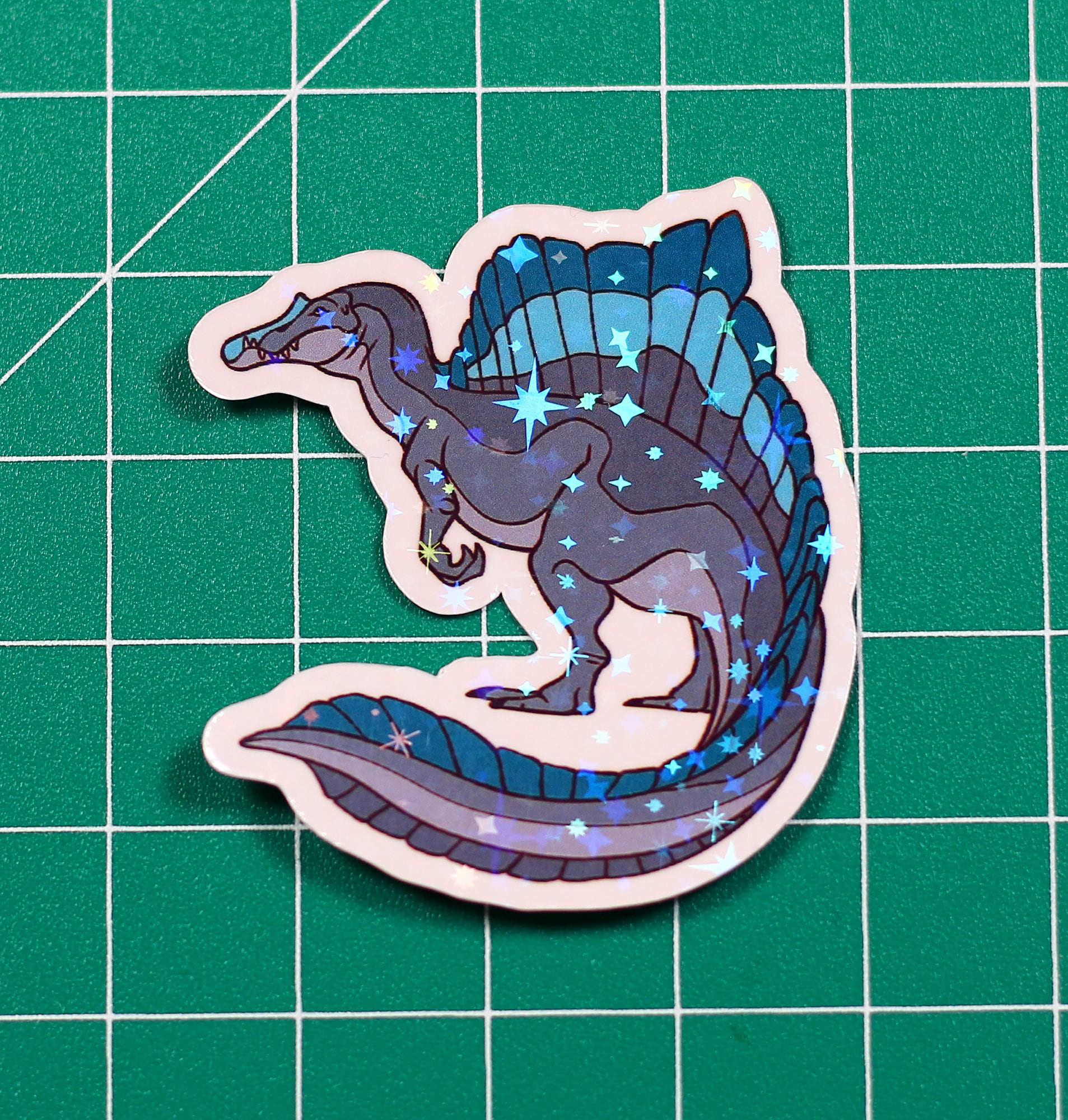 Blue Spinosaurus Vinyl Sticker