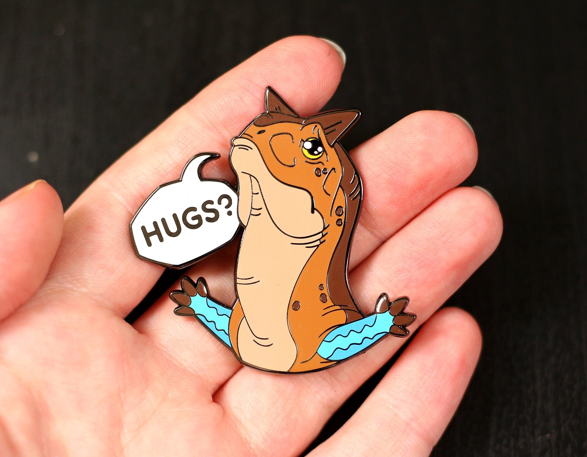 Carnotaurus Hugs Pin