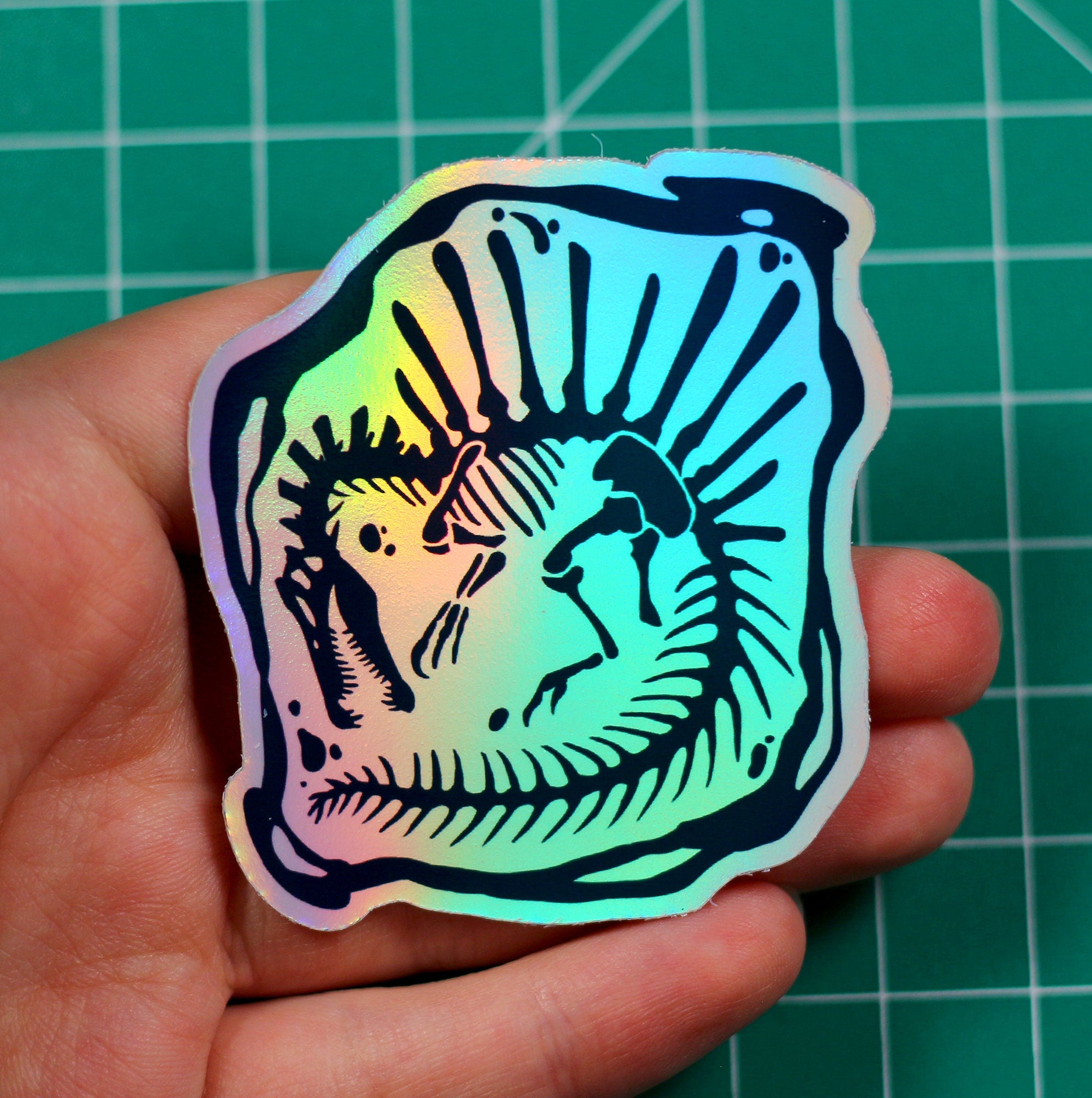 Holo Spinosaurus Vinyl Sticker