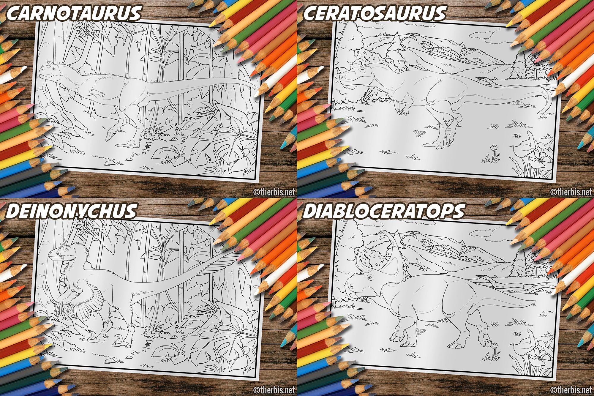 Dinosaur Coloring Book