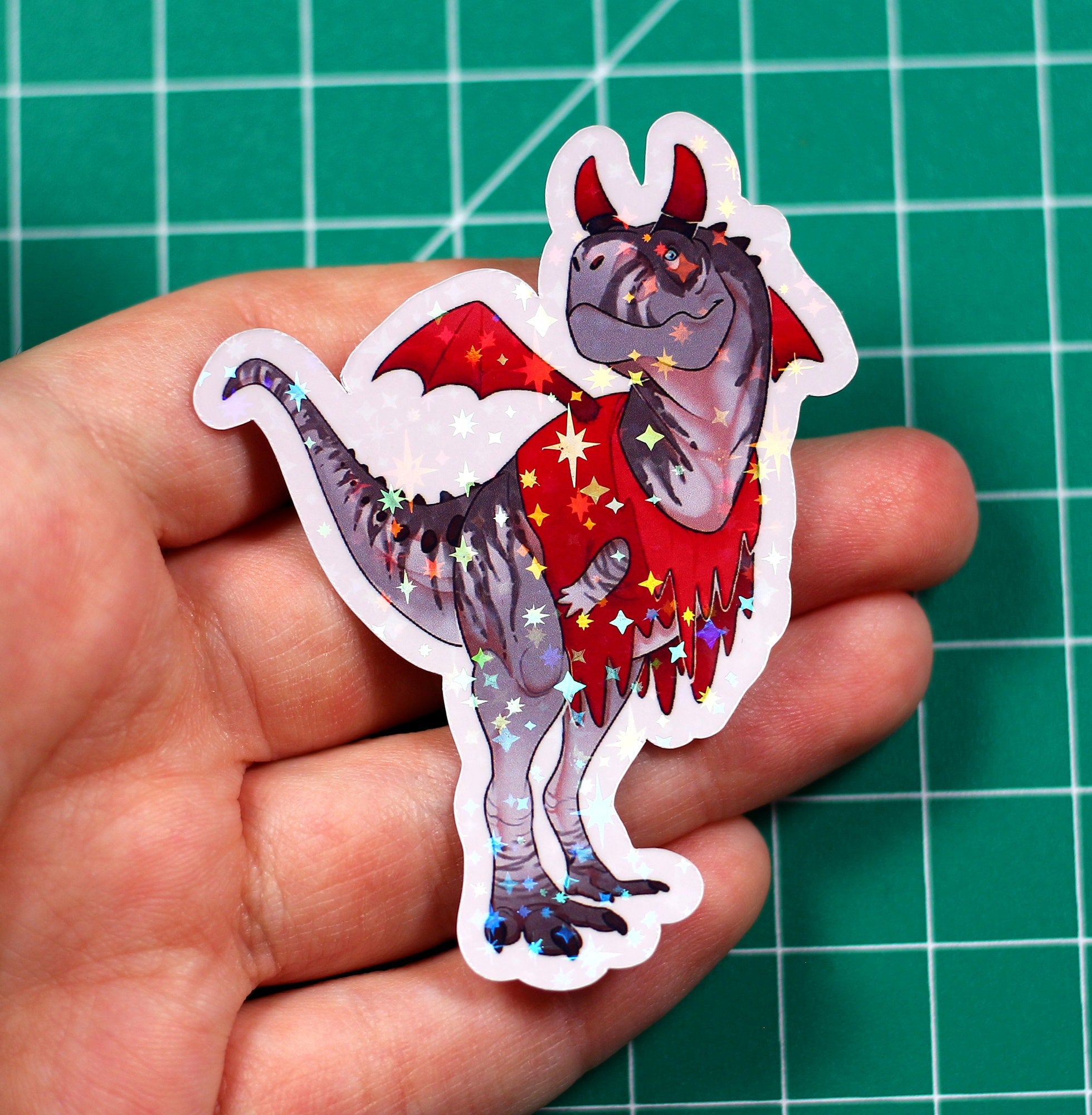 Halloween Carnotaurus Vinyl Sticker