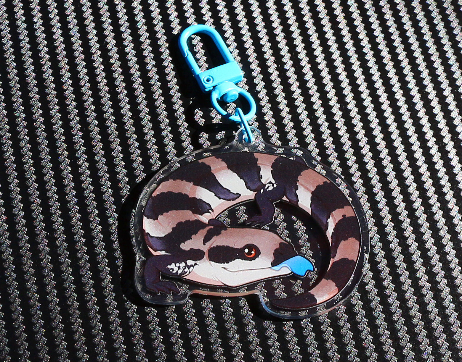 Blue-tongued Skink Acrylic Keychain