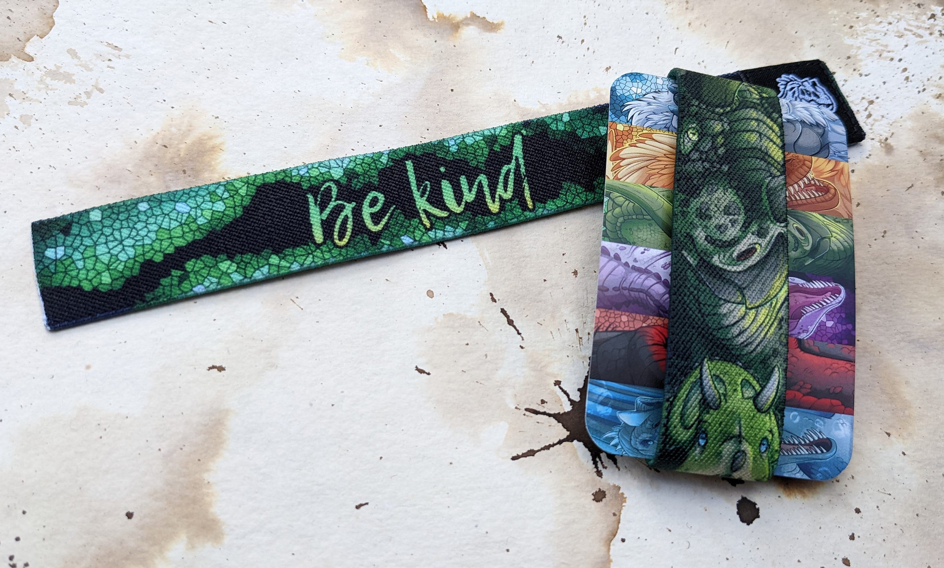 Triceratops Wristband - Be kind