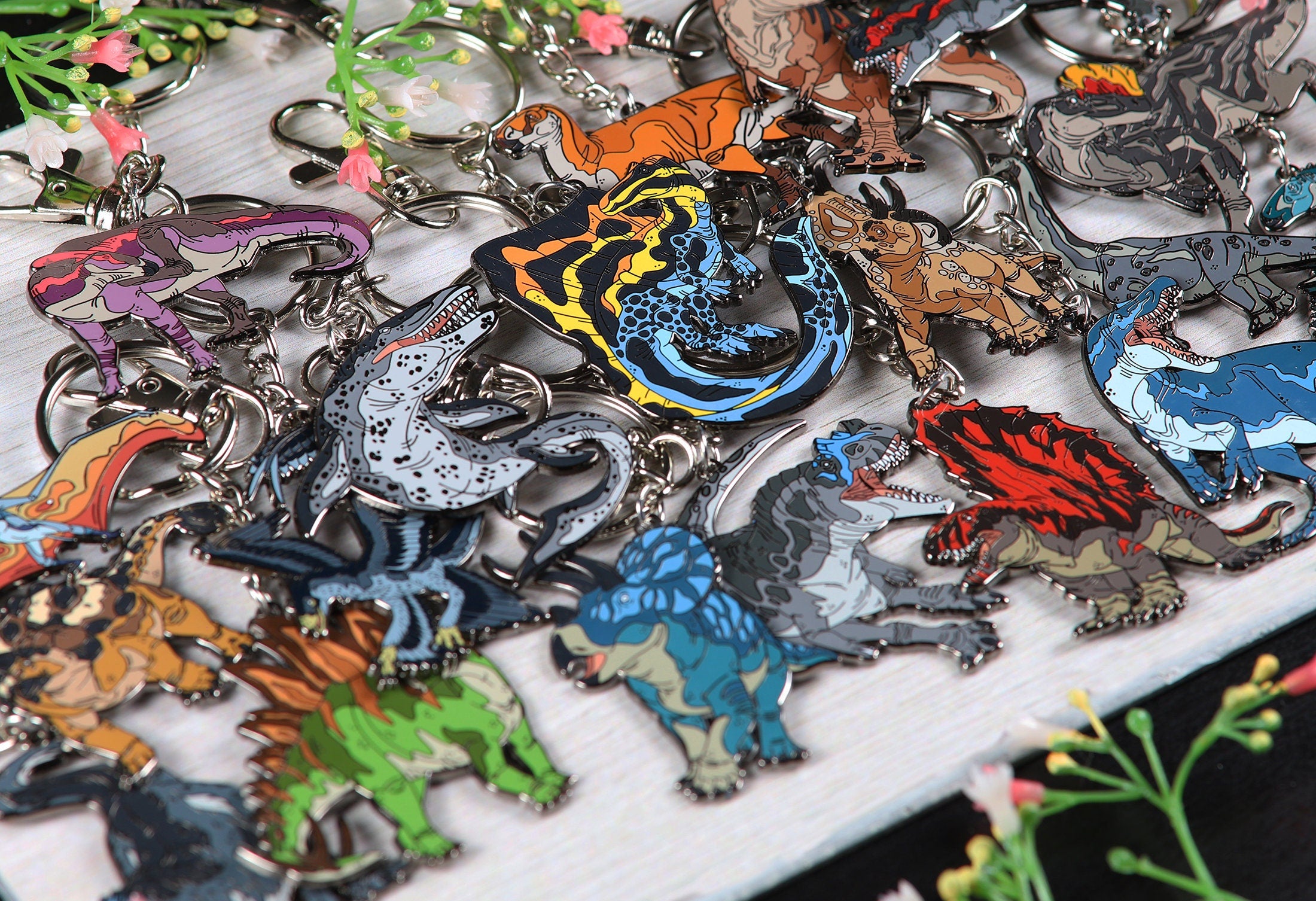 Mosasaurus Enamel Keychain