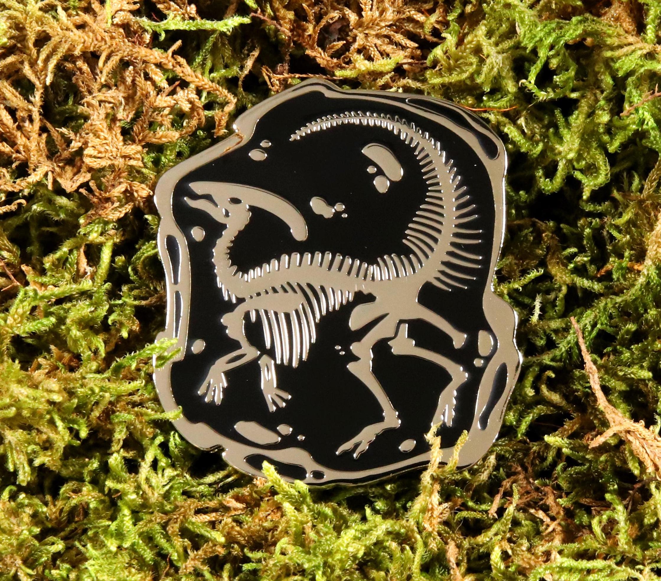 Parasaurolophus Skeleton Pin